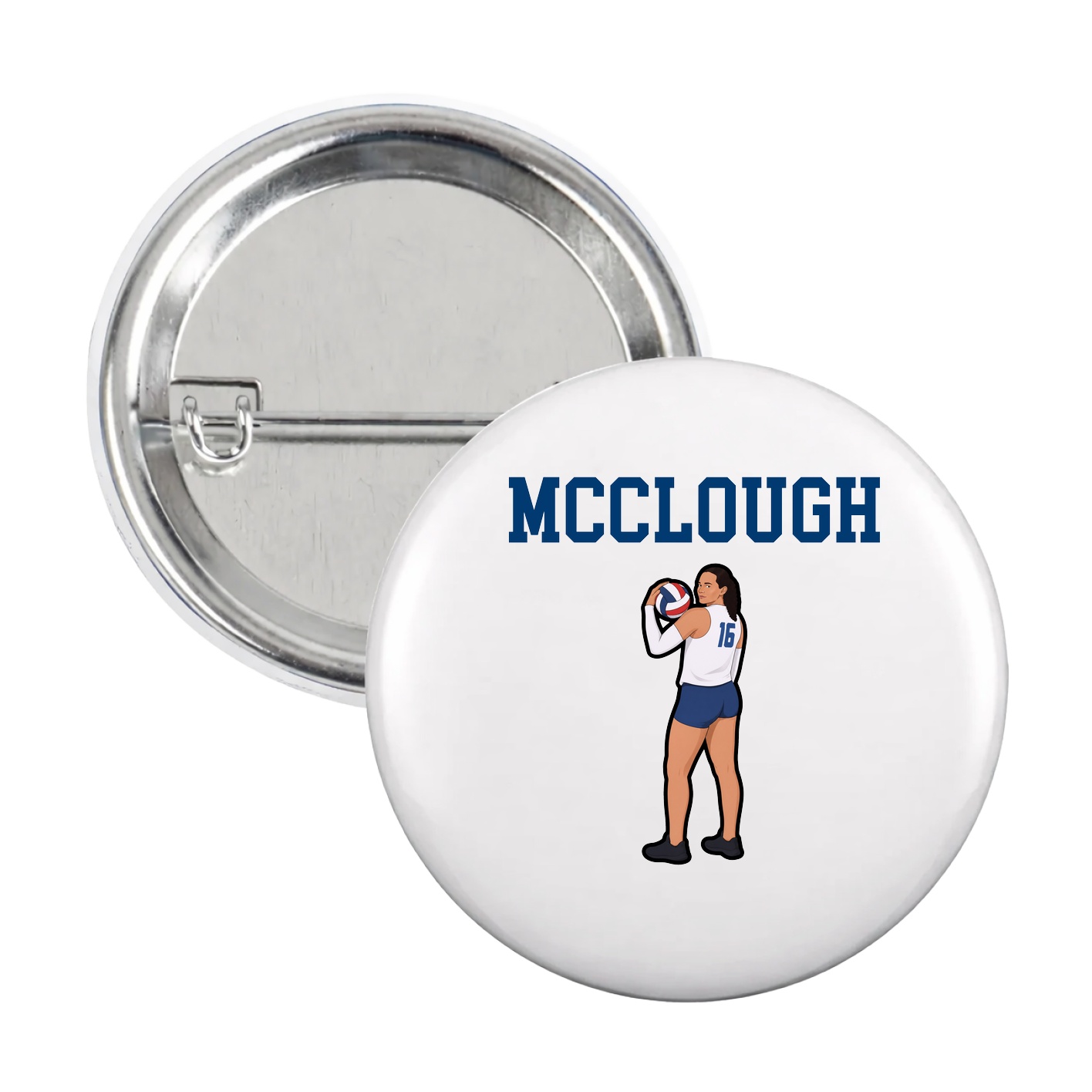 Game Day Button — Shirsey in White