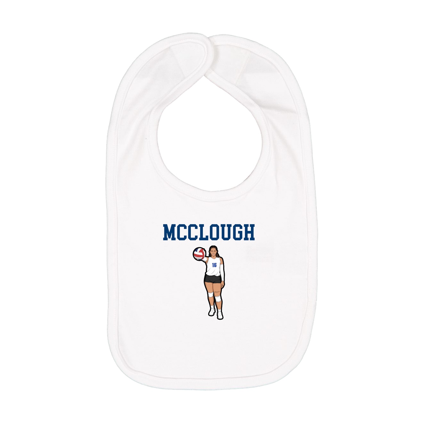 Infant Bib — Shirsey in White