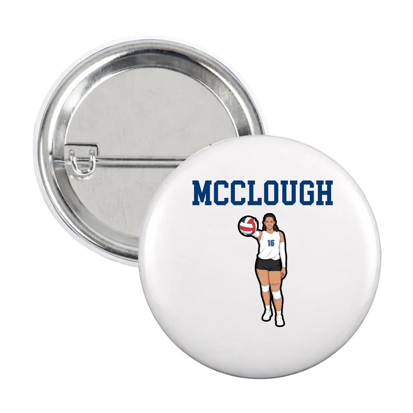 Game Day Button — Shirsey in White