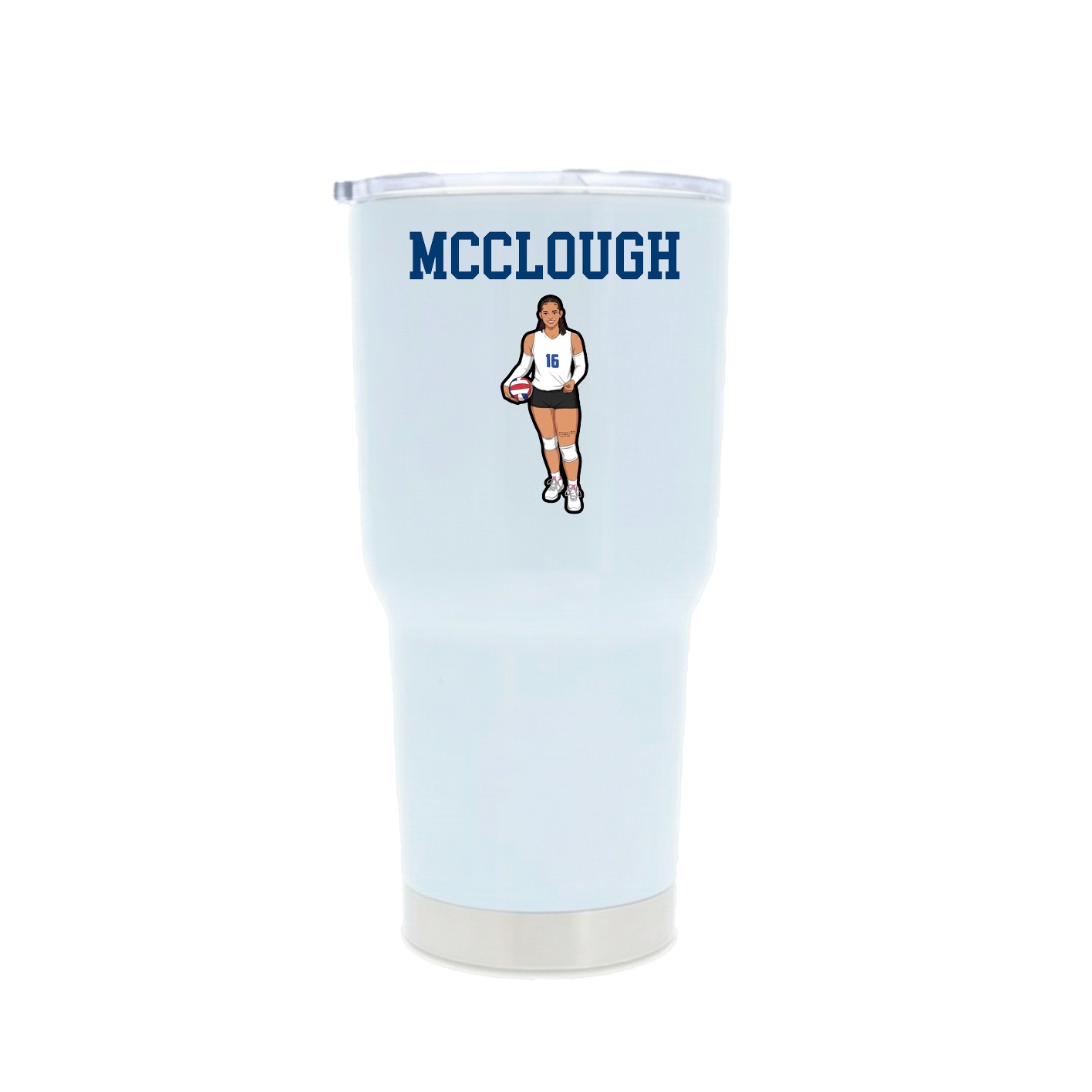 30oz Stainless Steel Tumbler — Shirsey in White