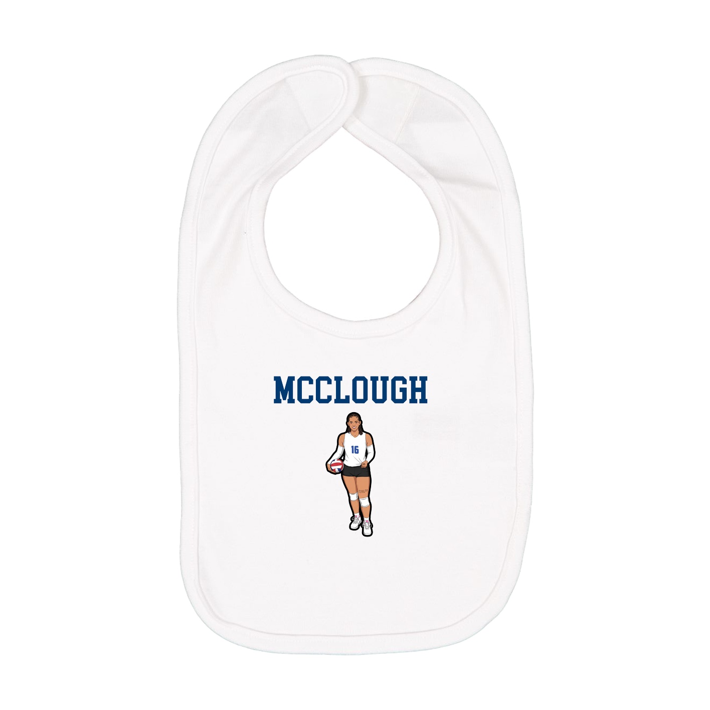 Infant Bib — Shirsey in White