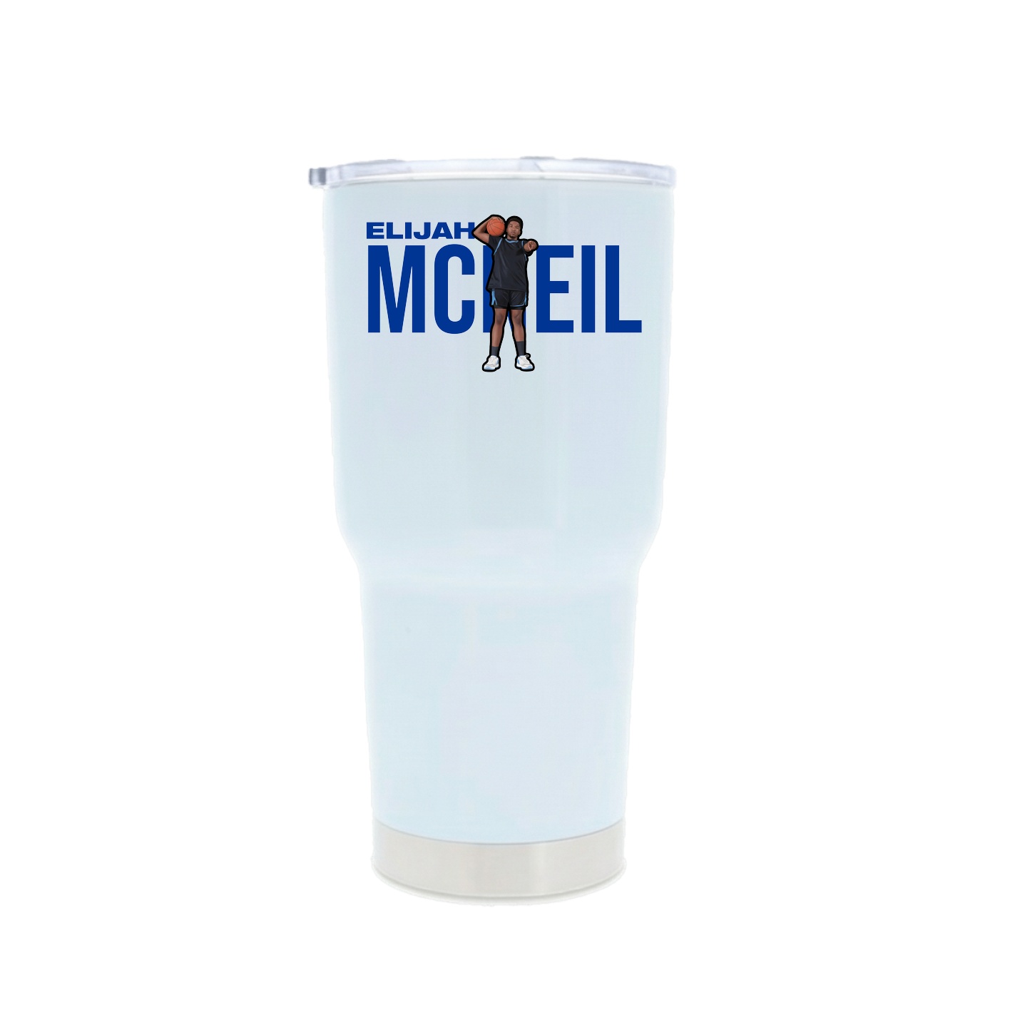 30oz Stainless Steel Tumbler — Player Name in White