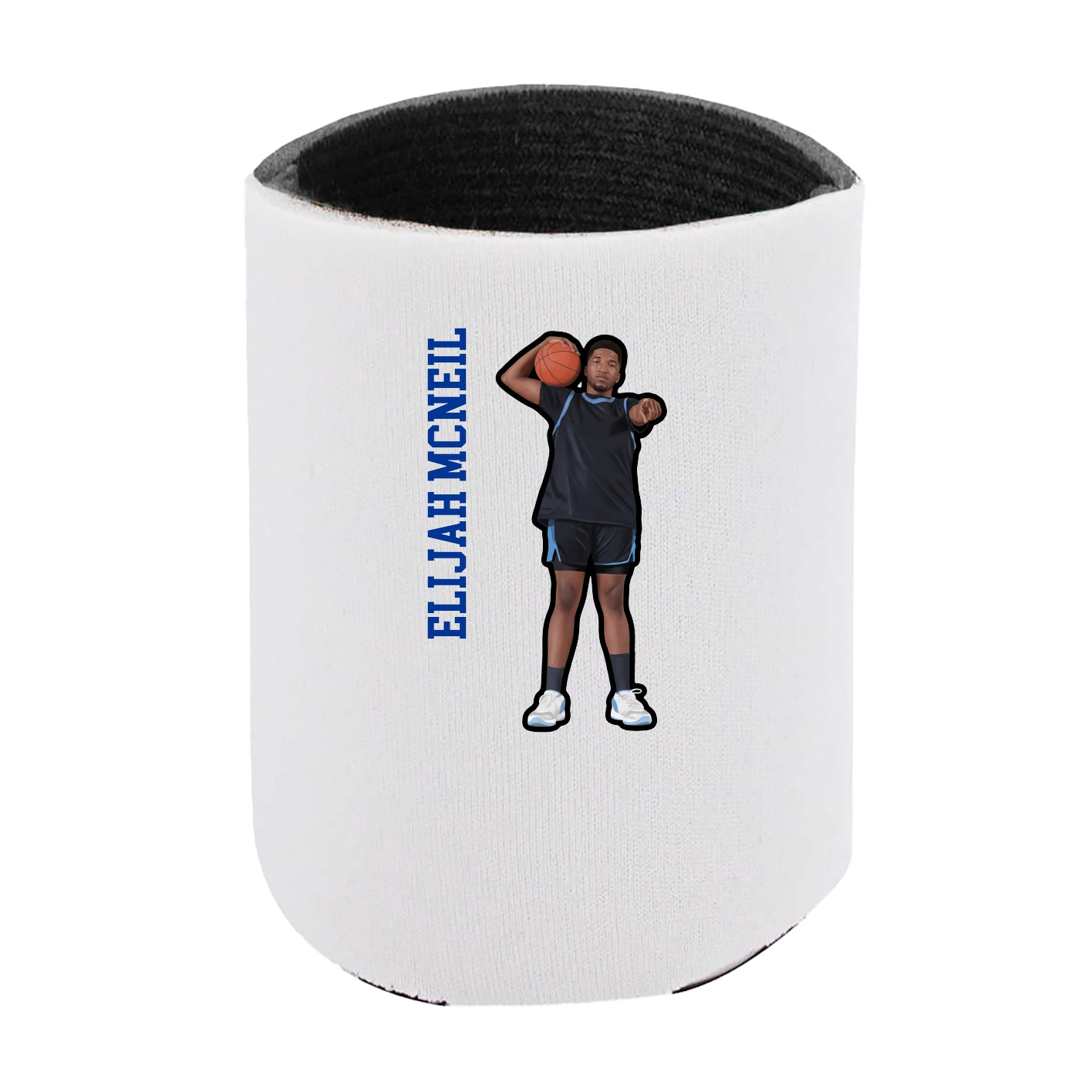 Can Holder — Name Vertical in White
