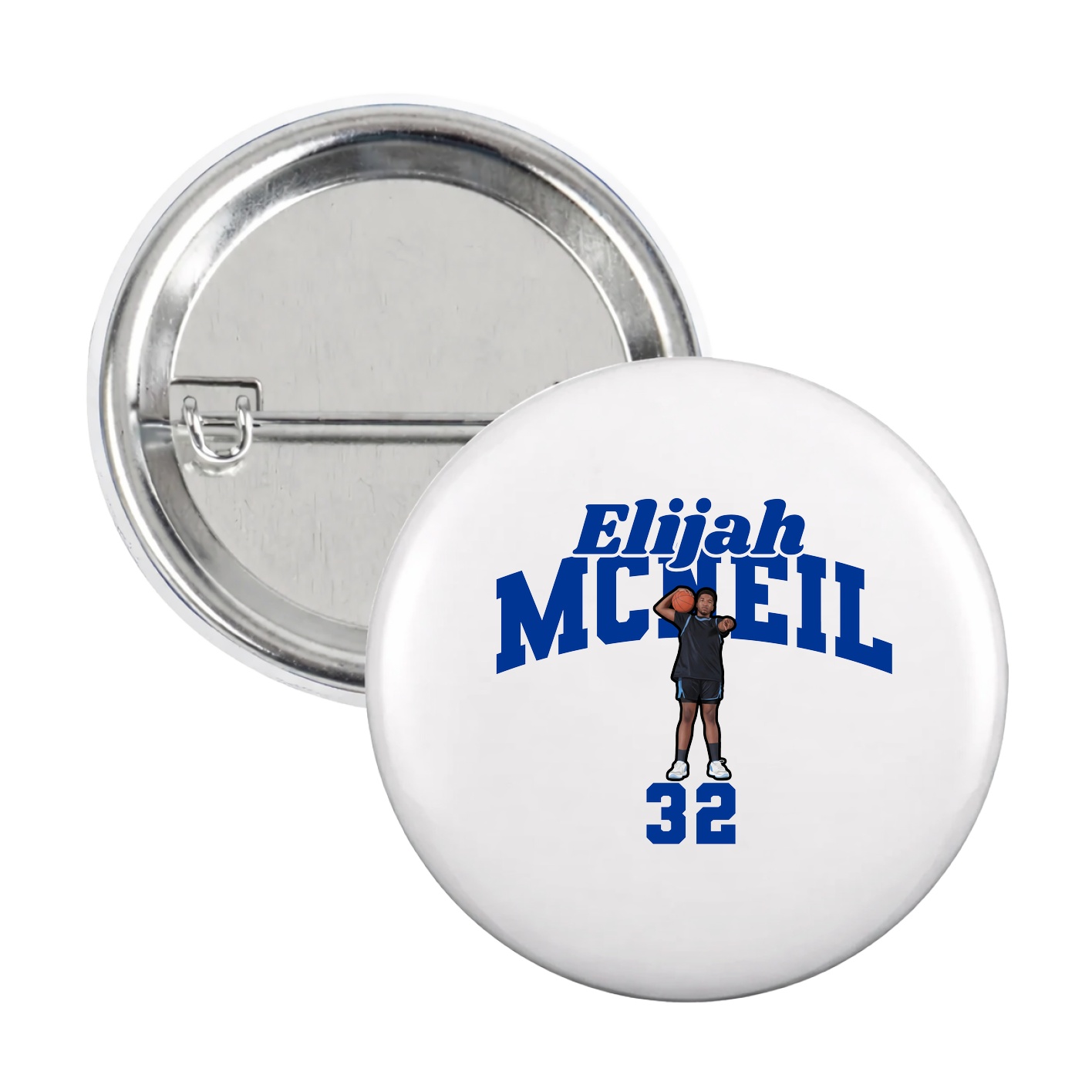 Game Day Button — Signature Arch in White