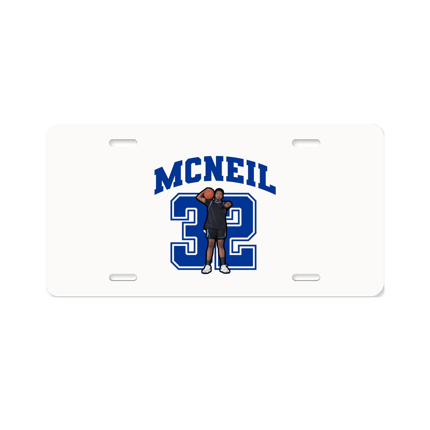 License Plate — Number in Classic