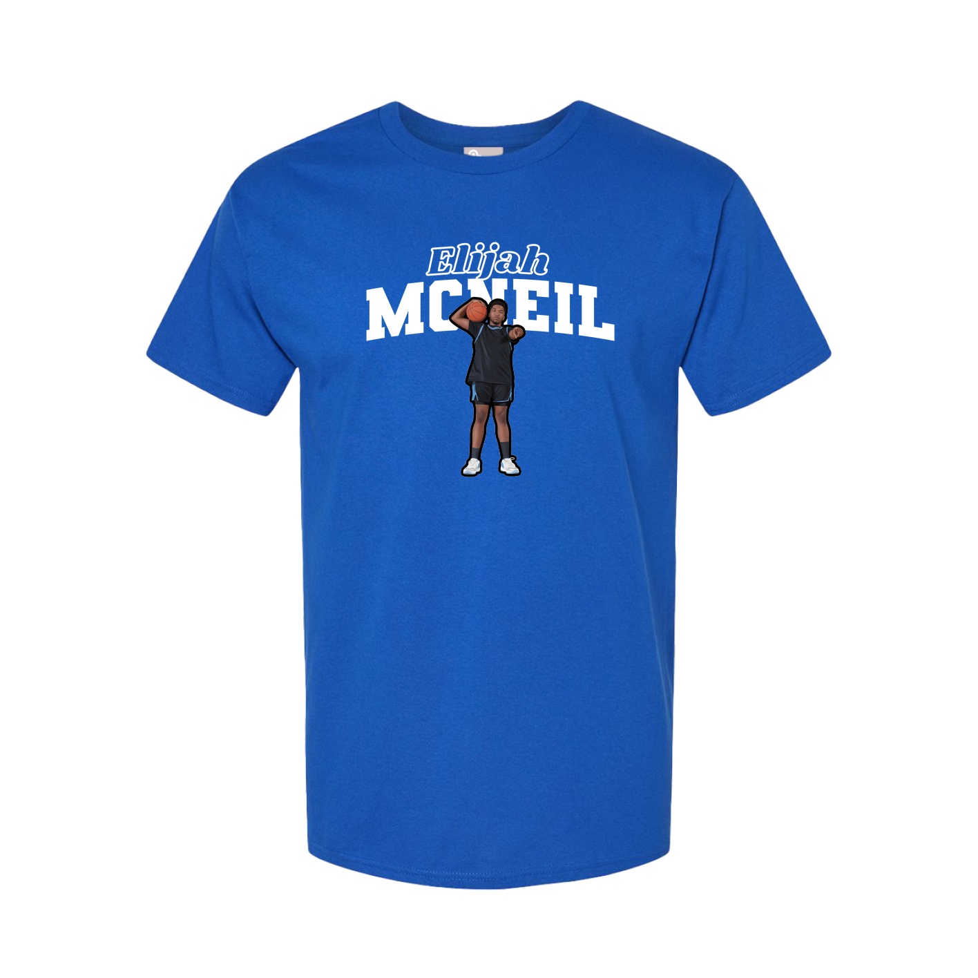 Youth Tee — Name Arch in Royal