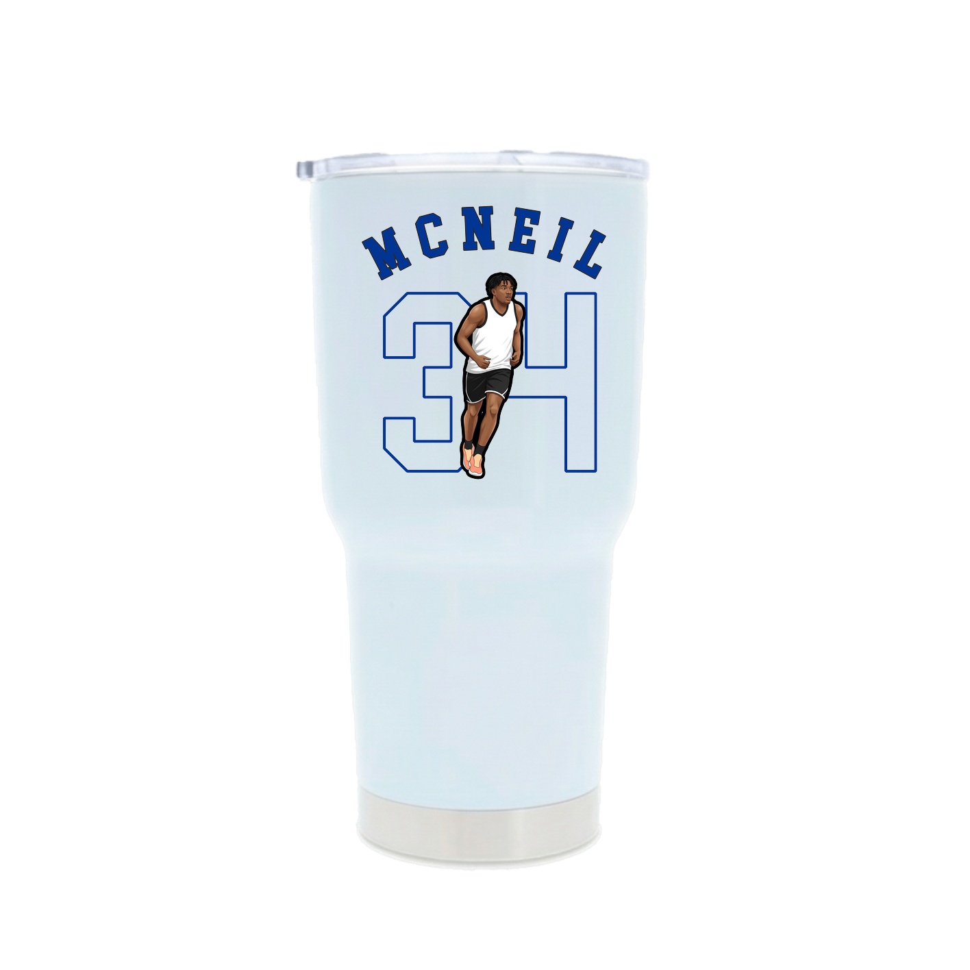 30oz Stainless Steel Tumbler — Shirsey Arch in White