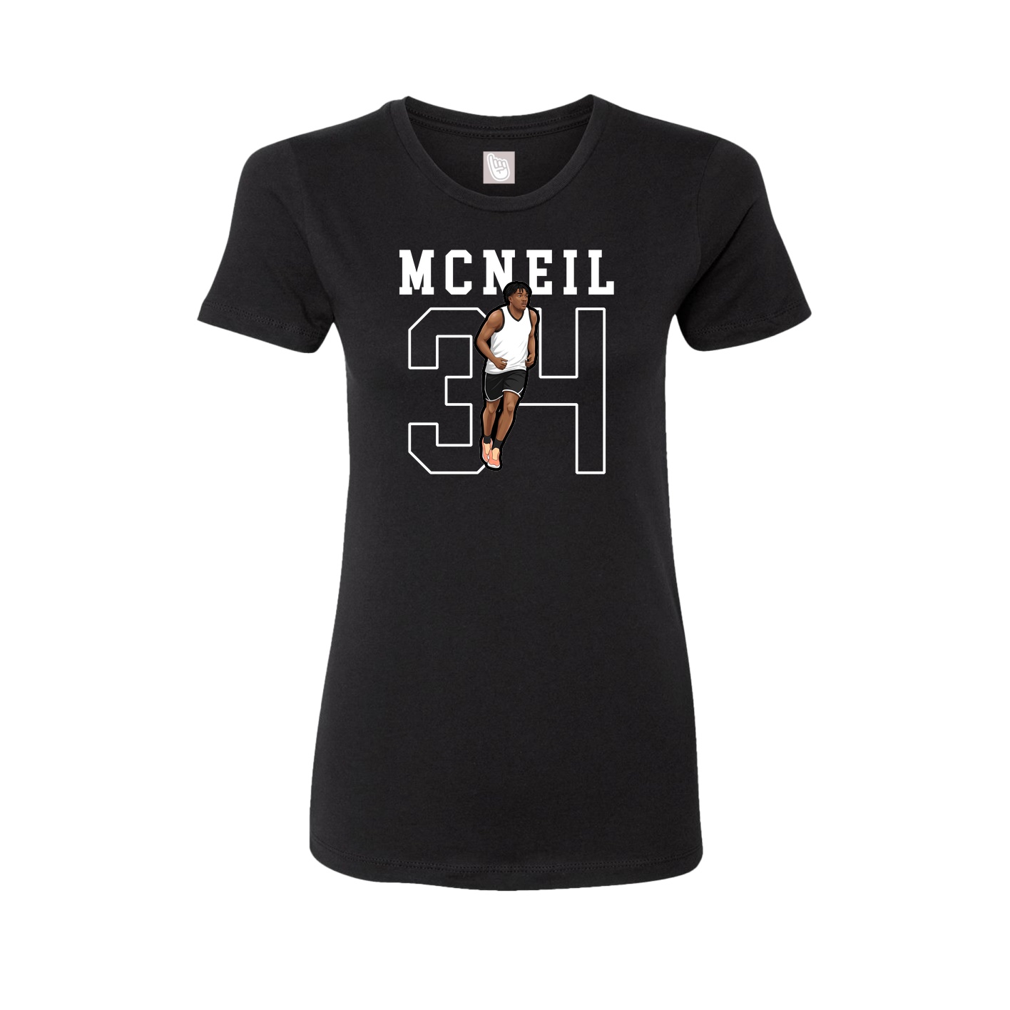 Fitted Women's Tee — Shirsey in Black