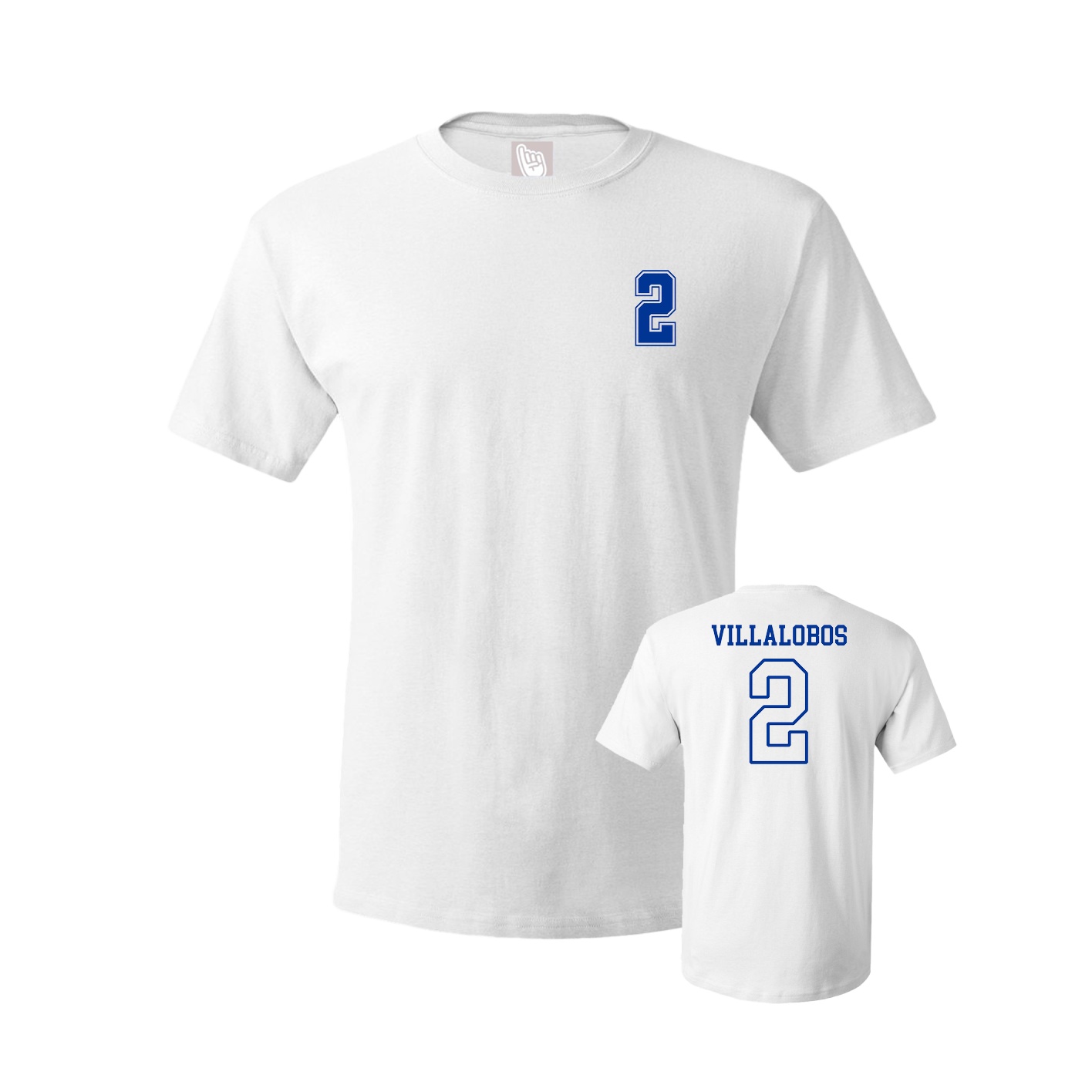 Youth Tee — Chest Back in White