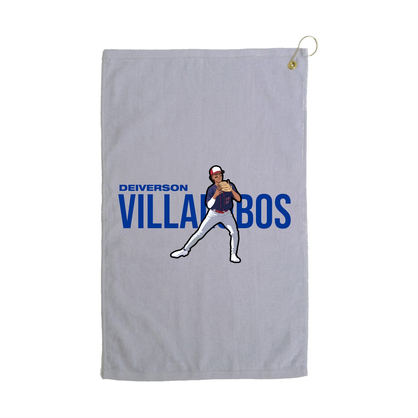 Golf Towel — Player Name in Grey