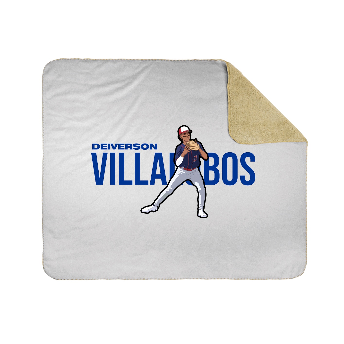Throw Blanket — Player Name in White