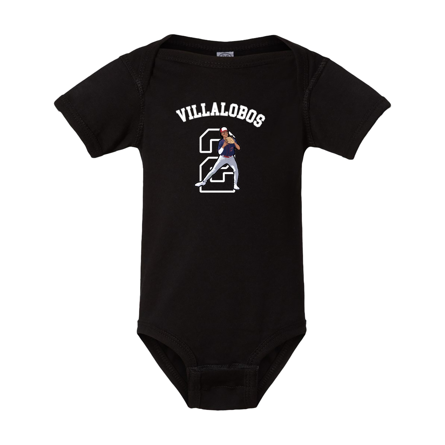 Baby Onesie — Shirsey Arch in Black