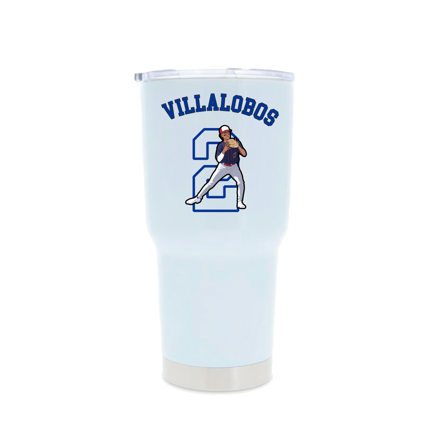 30oz Stainless Steel Tumbler — Shirsey Arch in White
