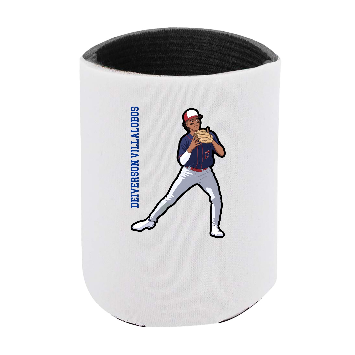 Can Holder — Name Vertical in White