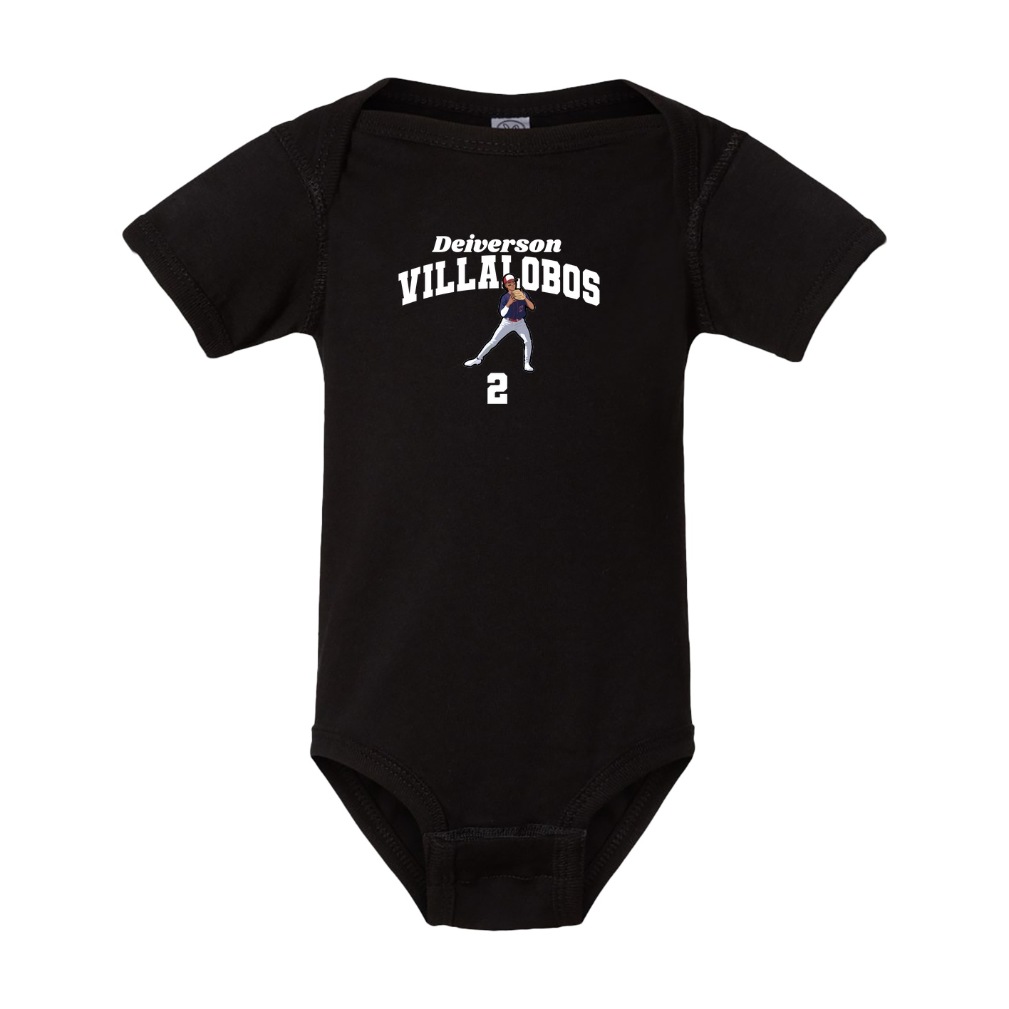 Baby Onesie — Signature Arch in Black