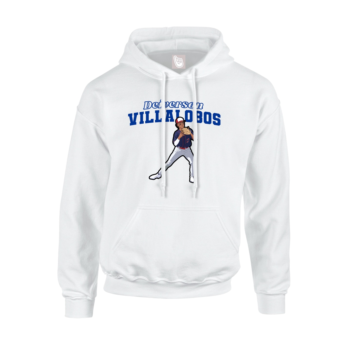Hoodie — Name Arch in White