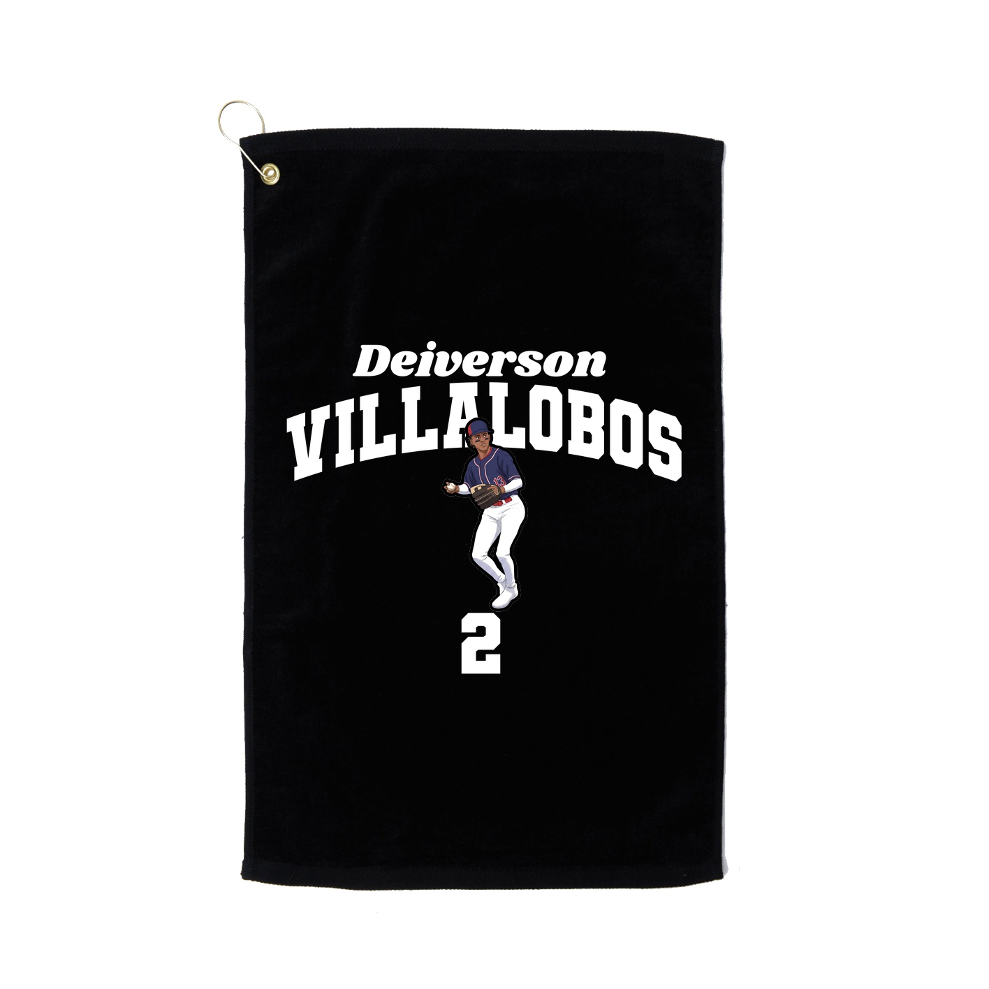 Golf Towel — Signature Arch in Black