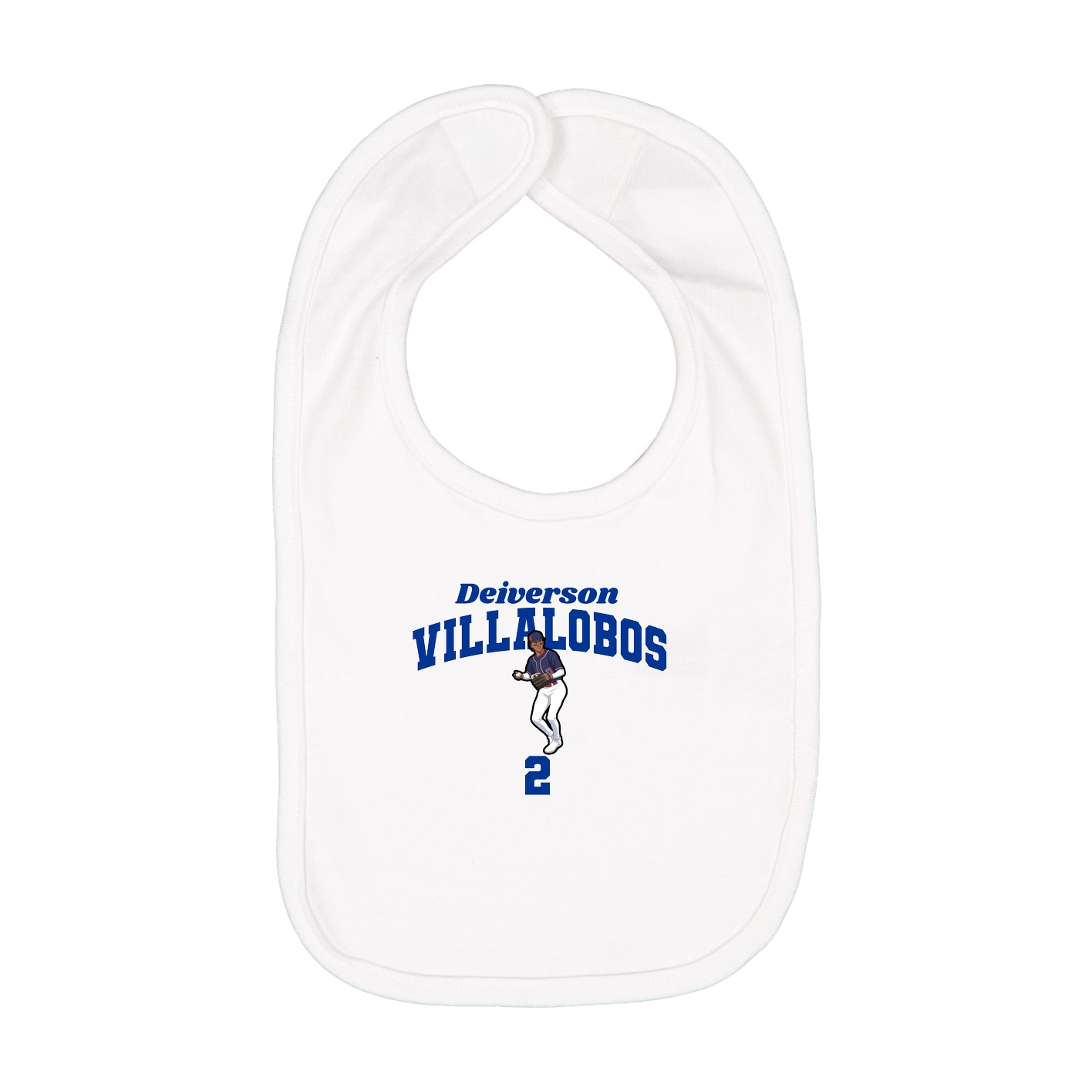 Infant Bib — Signature Arch in White