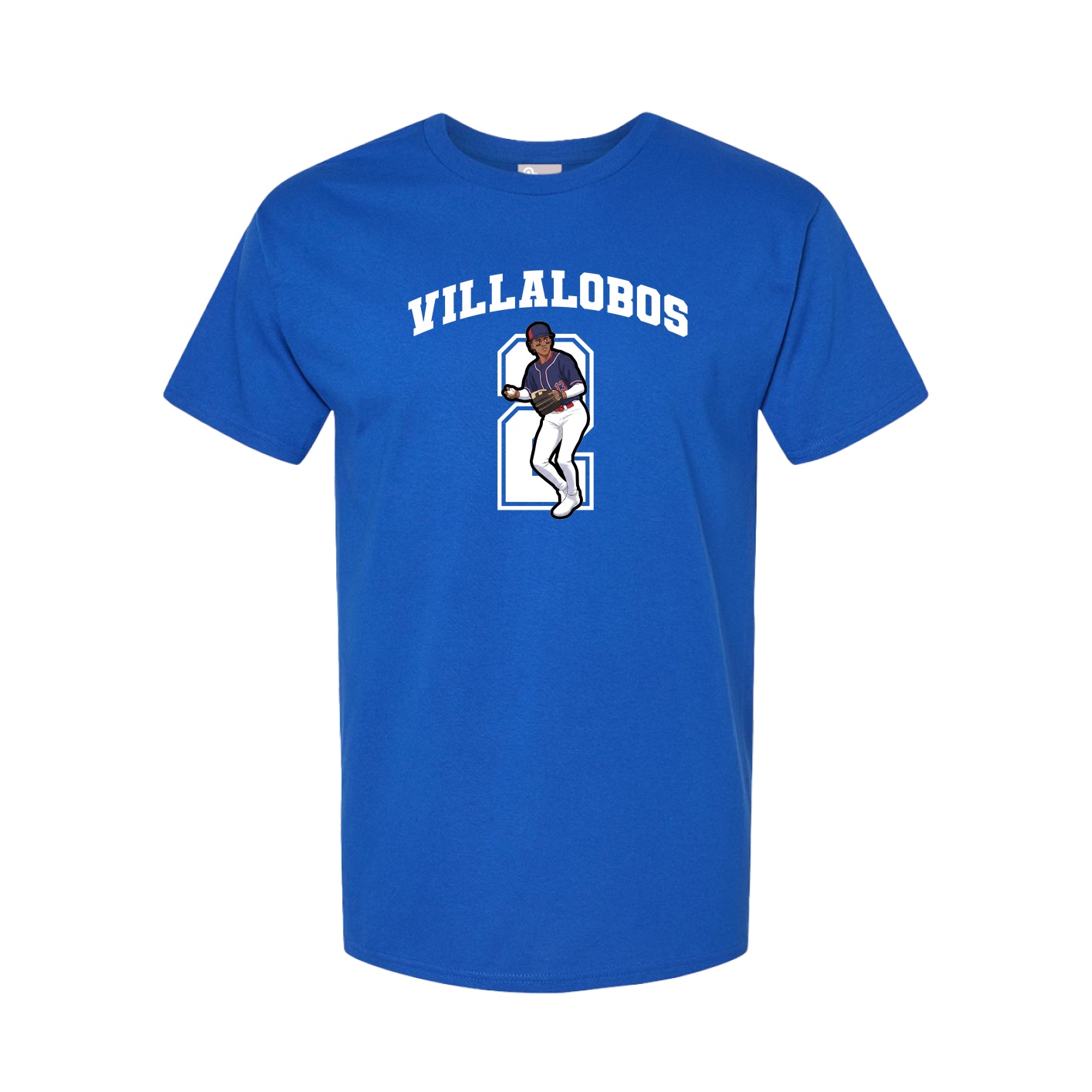 Youth Tee — Number in Royal