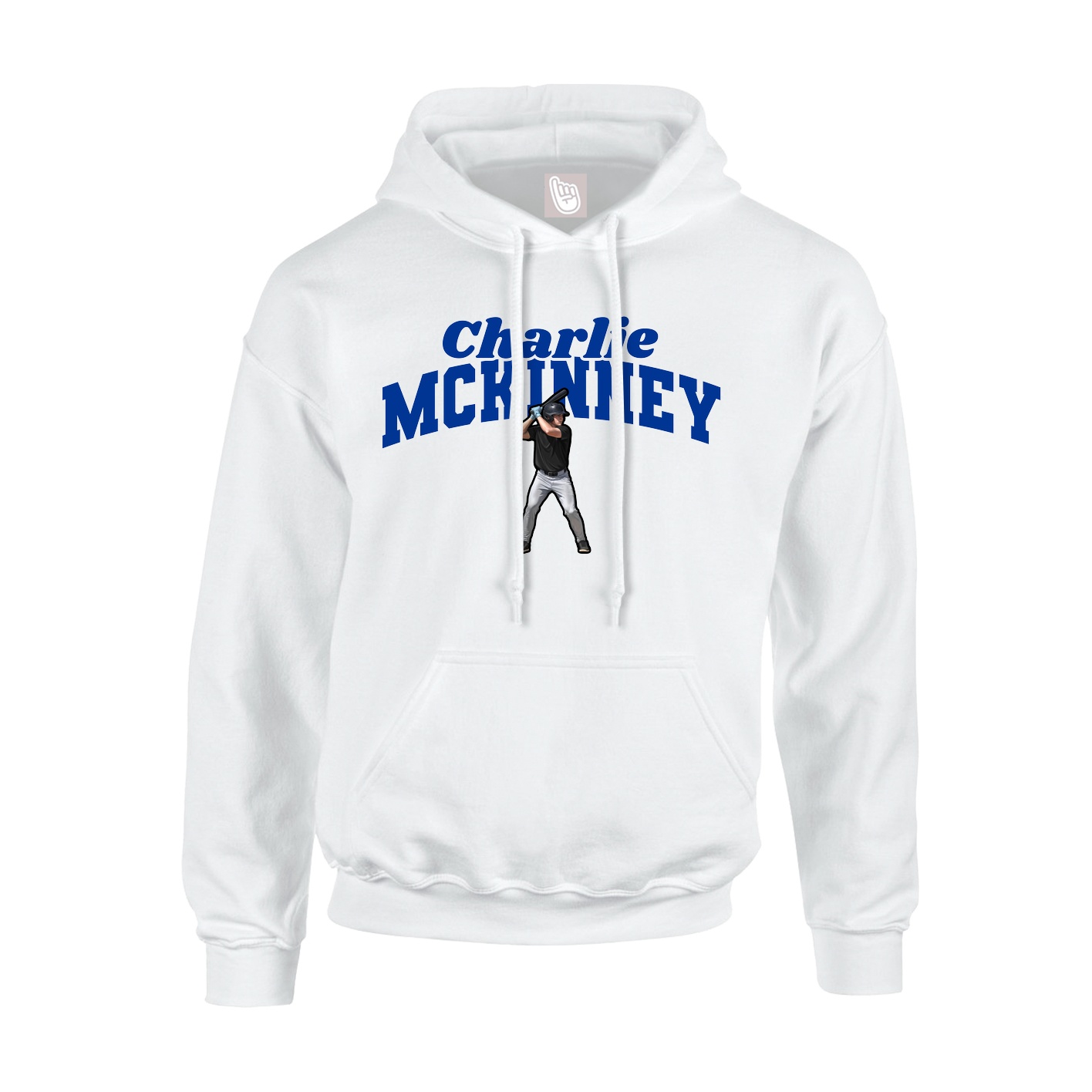 Hoodie — Signature Arch in White
