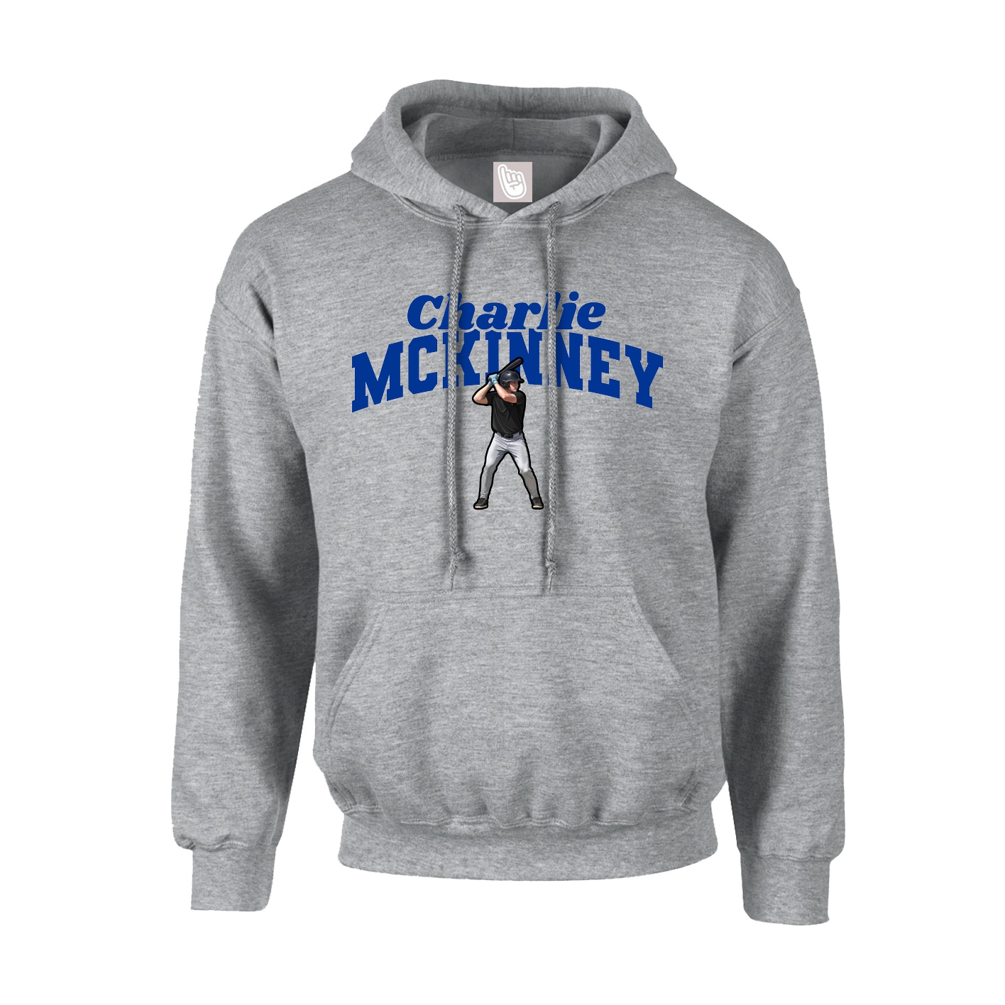 Youth Hoodie — Signature Arch in Grey