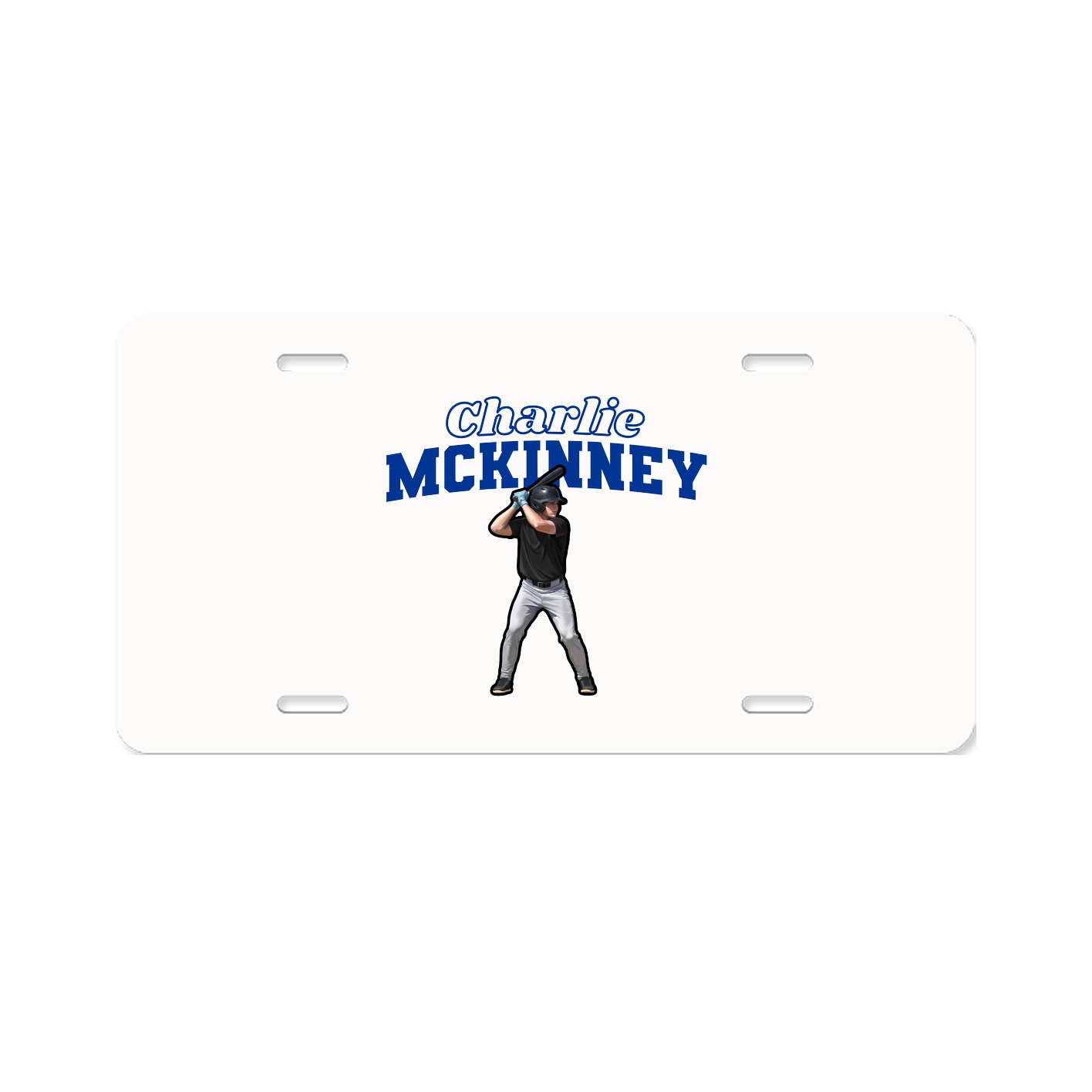 License Plate — Name Arch in Classic