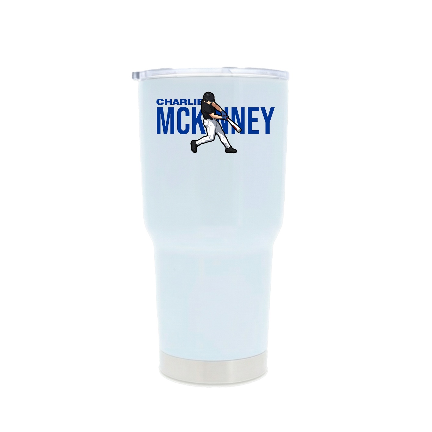 30oz Stainless Steel Tumbler — Player Name in White