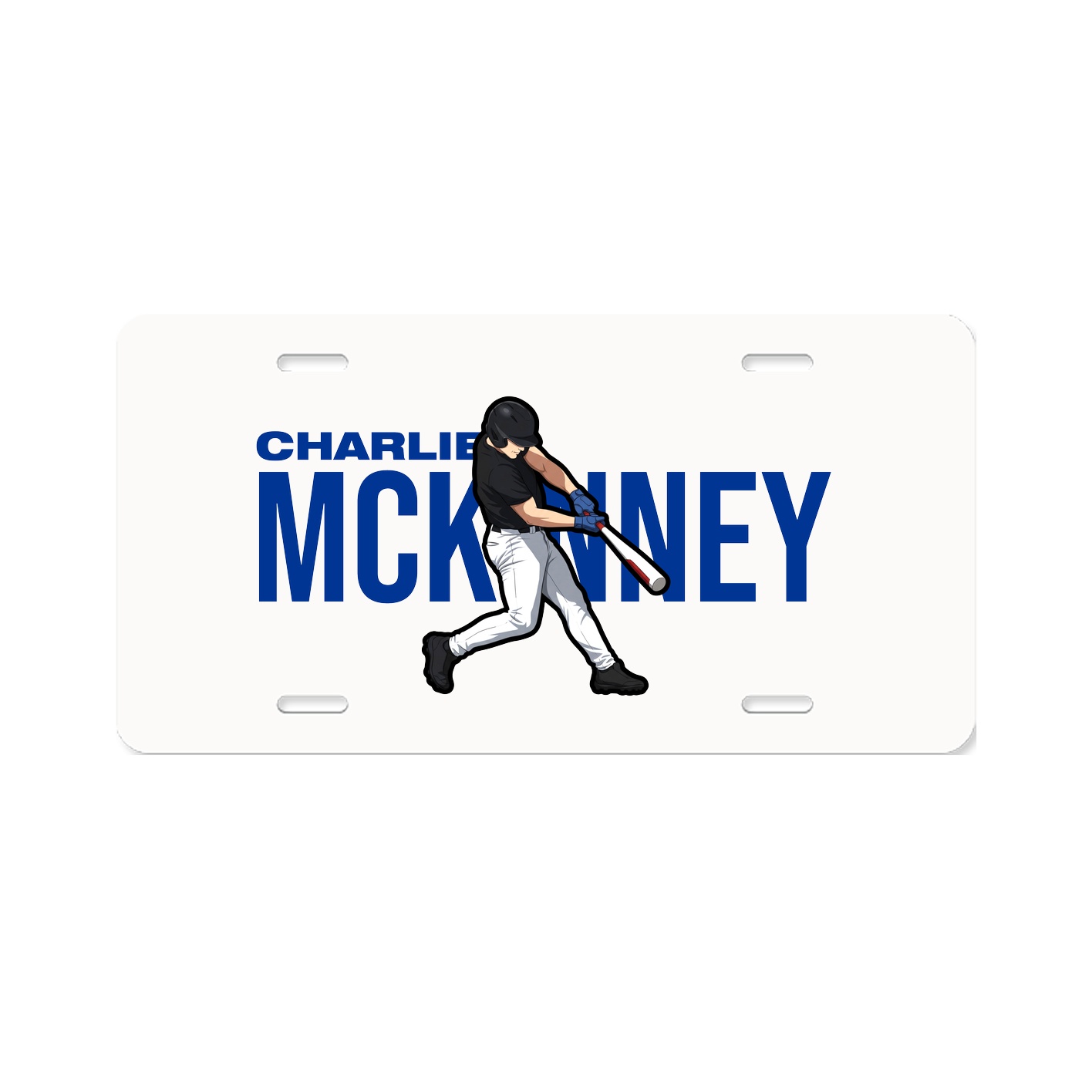 License Plate — Player Name in Classic