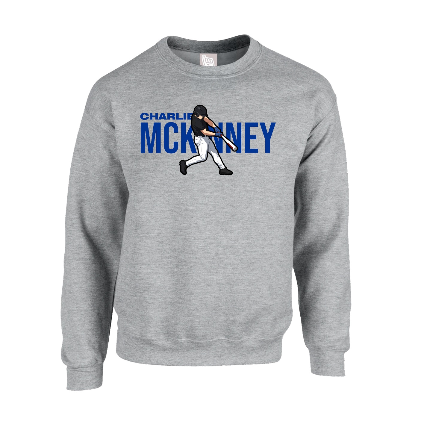 Fleece Crew — Player Name in Grey