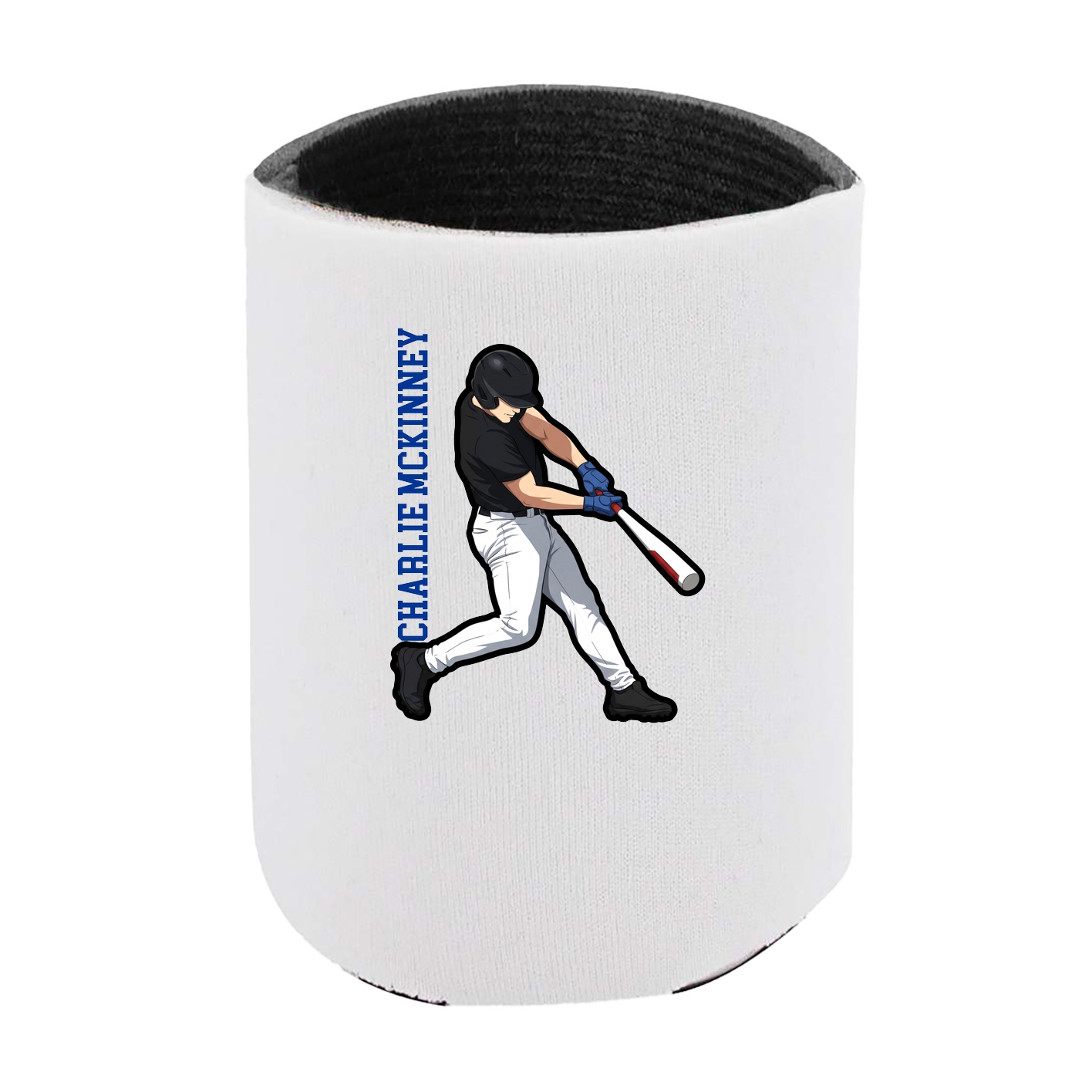 Can Holder — Name Vertical in White