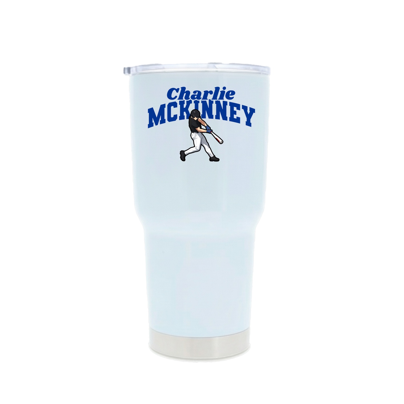 30oz Stainless Steel Tumbler — Signature Arch in White