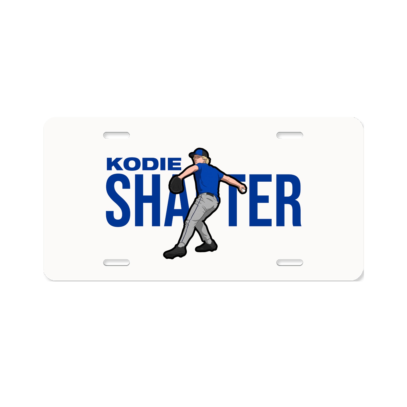 License Plate — Player Name in Classic