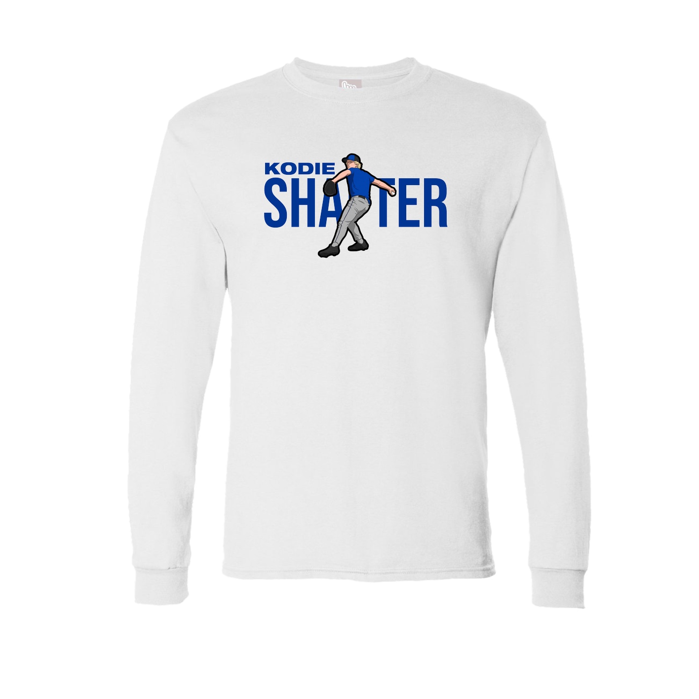 Long Sleeve Tee — Player Name in White