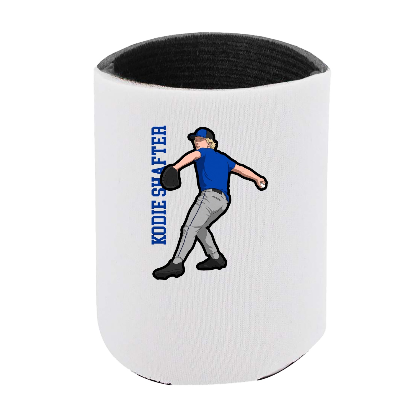 Can Holder — Name Vertical in White