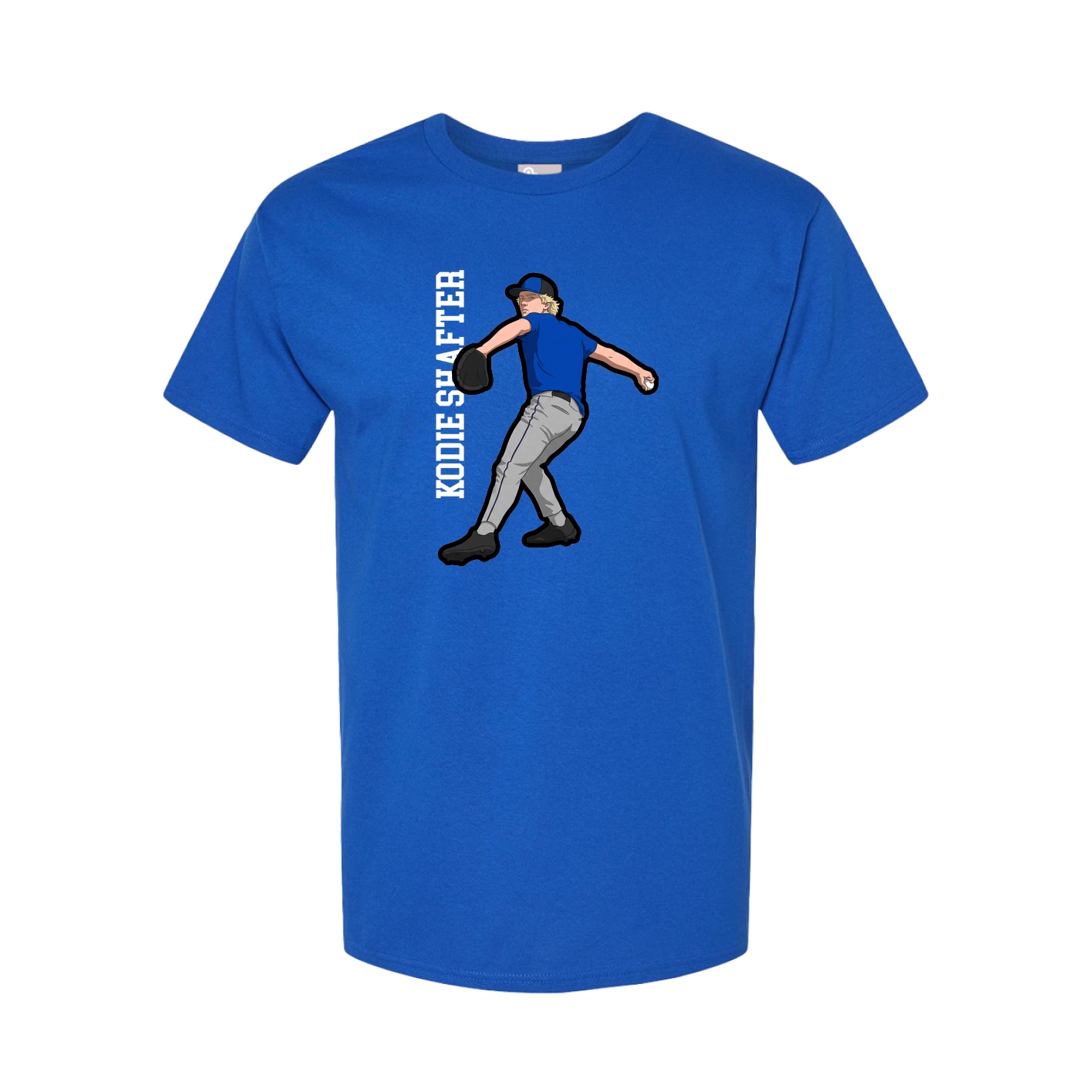 Tee — Name Vertical in Royal