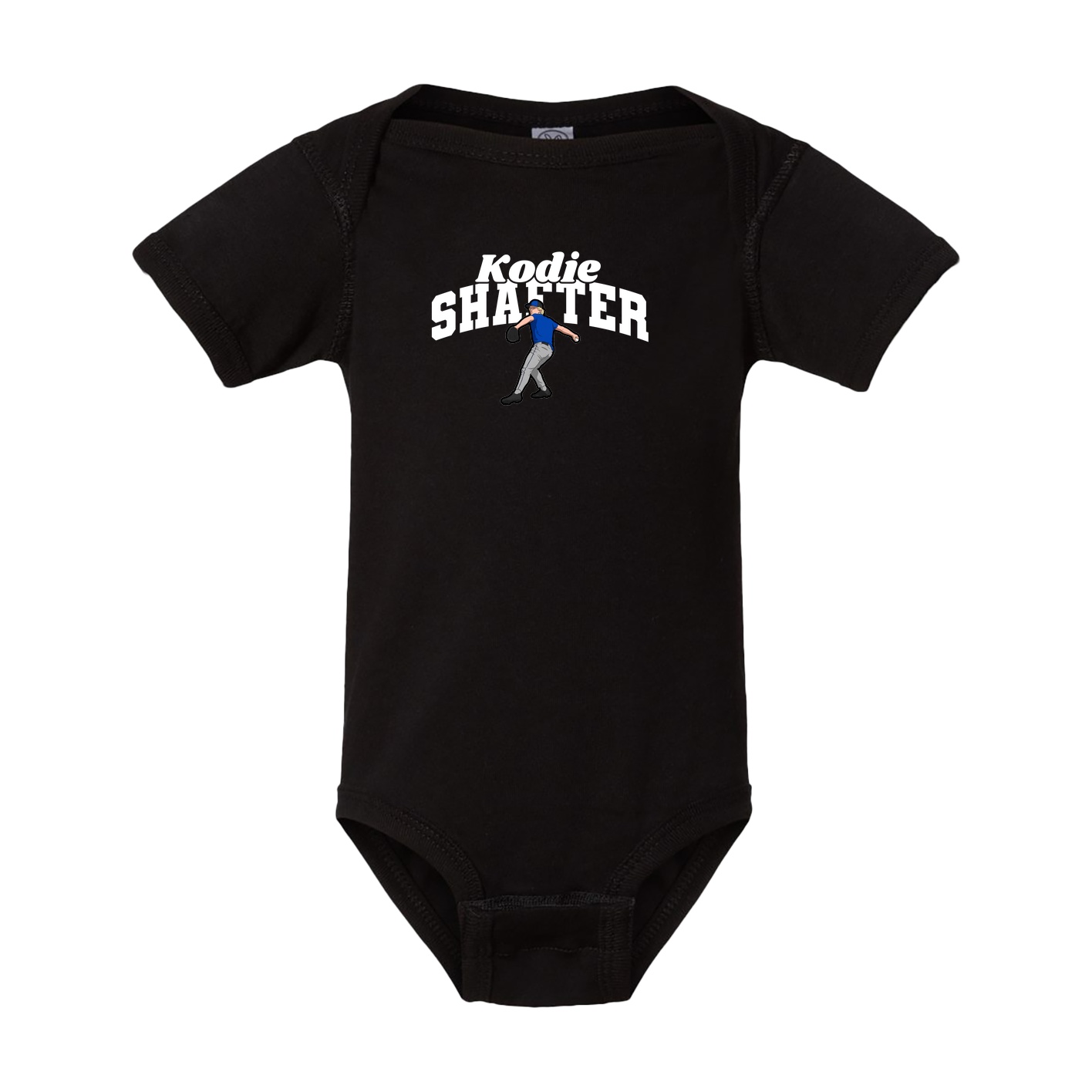 Baby Onesie — Signature Arch in Black