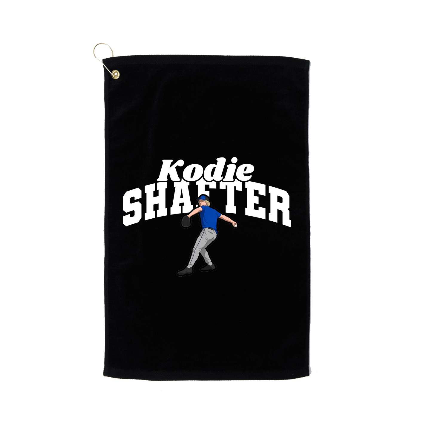 Golf Towel — Signature Arch in Black