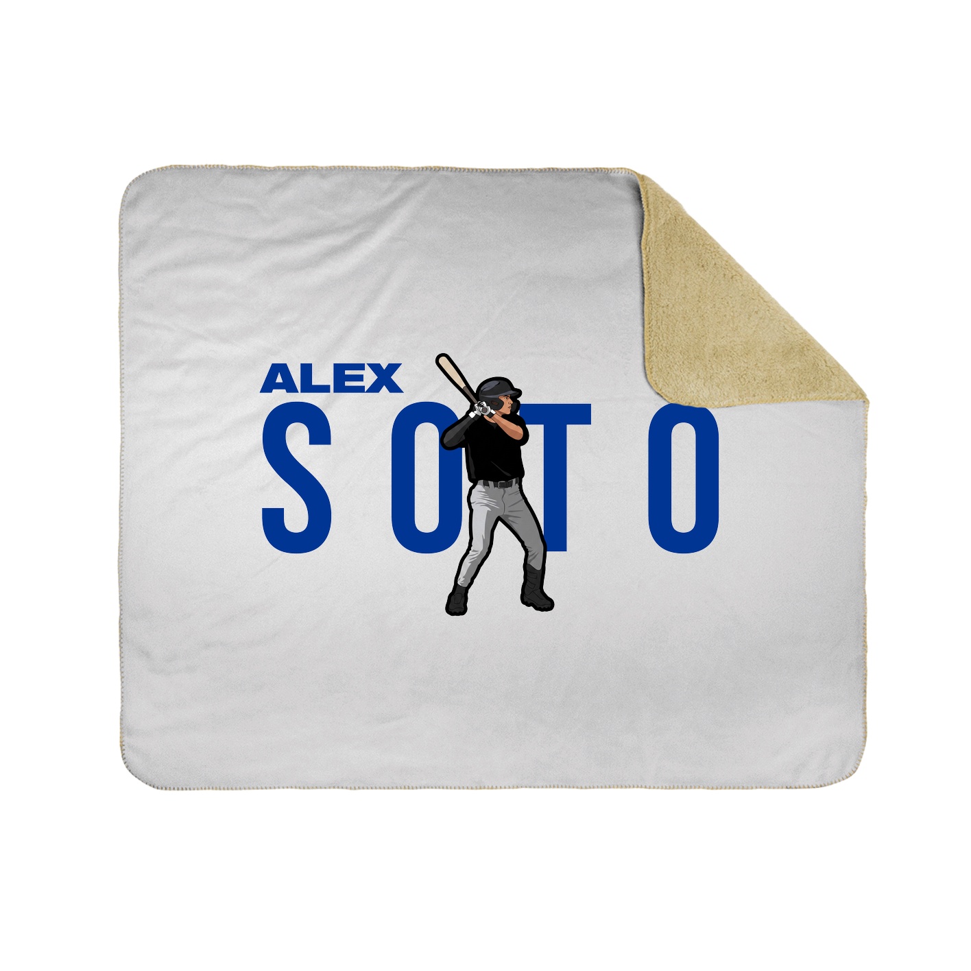Throw Blanket — Player Name in White