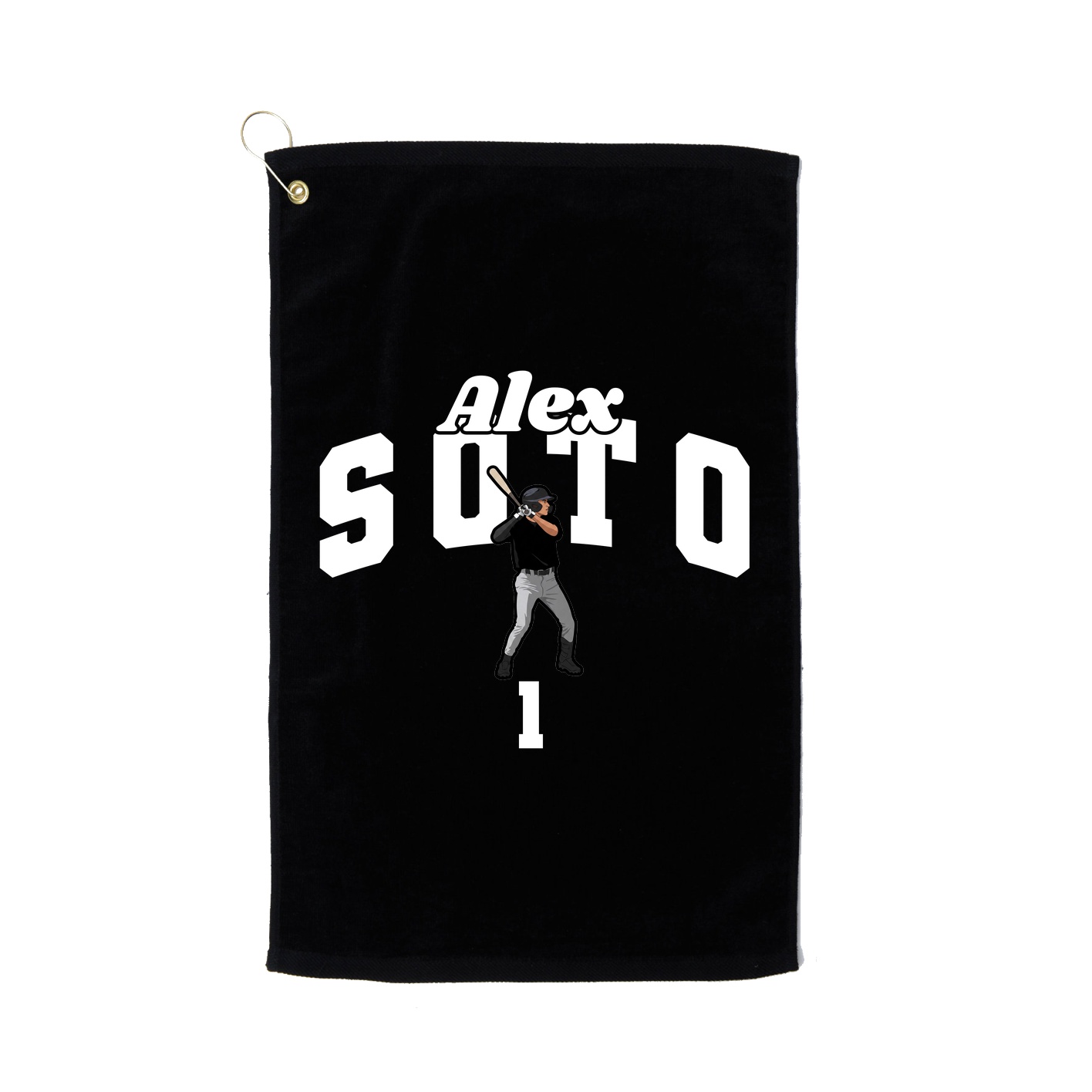 Golf Towel — Signature Arch in Black