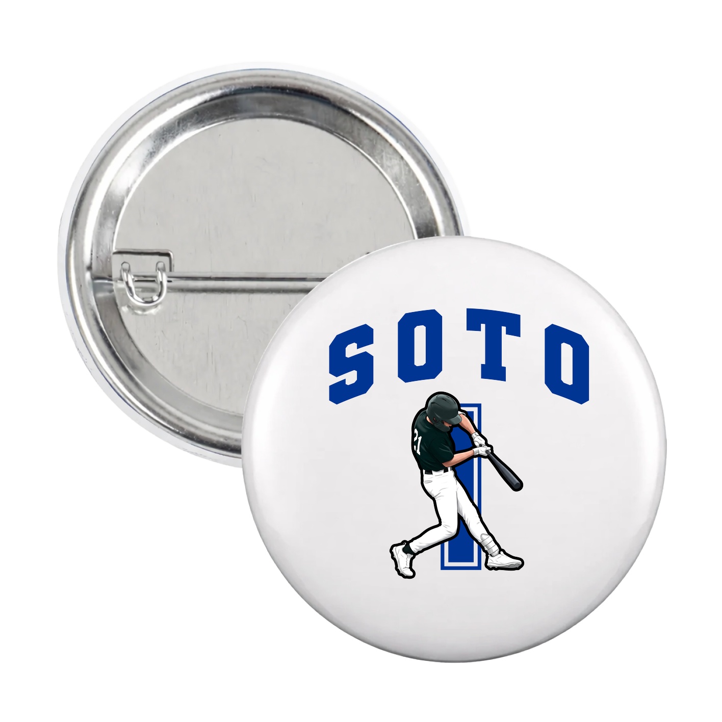 Game Day Button — Number in White
