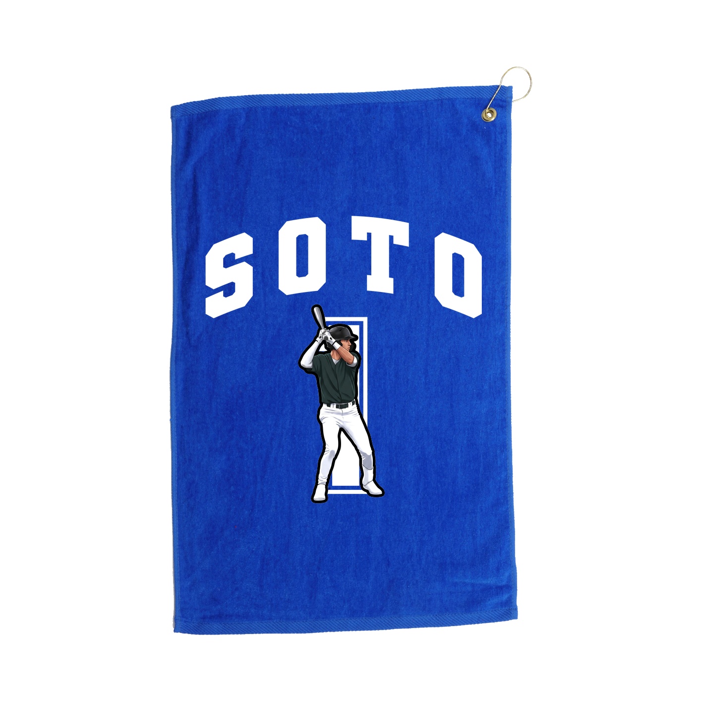 Golf Towel — Number in Royal