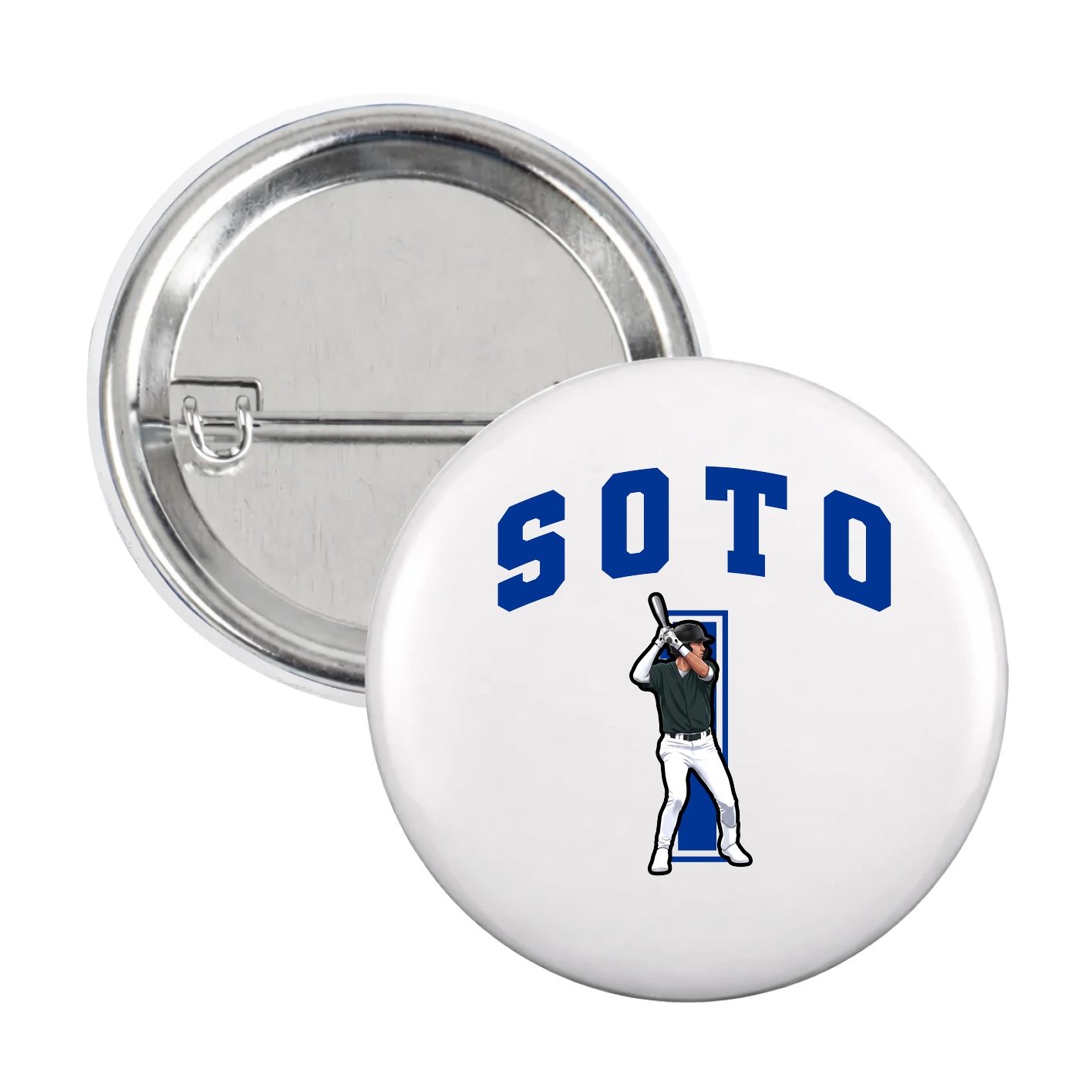 Game Day Button — Number in White
