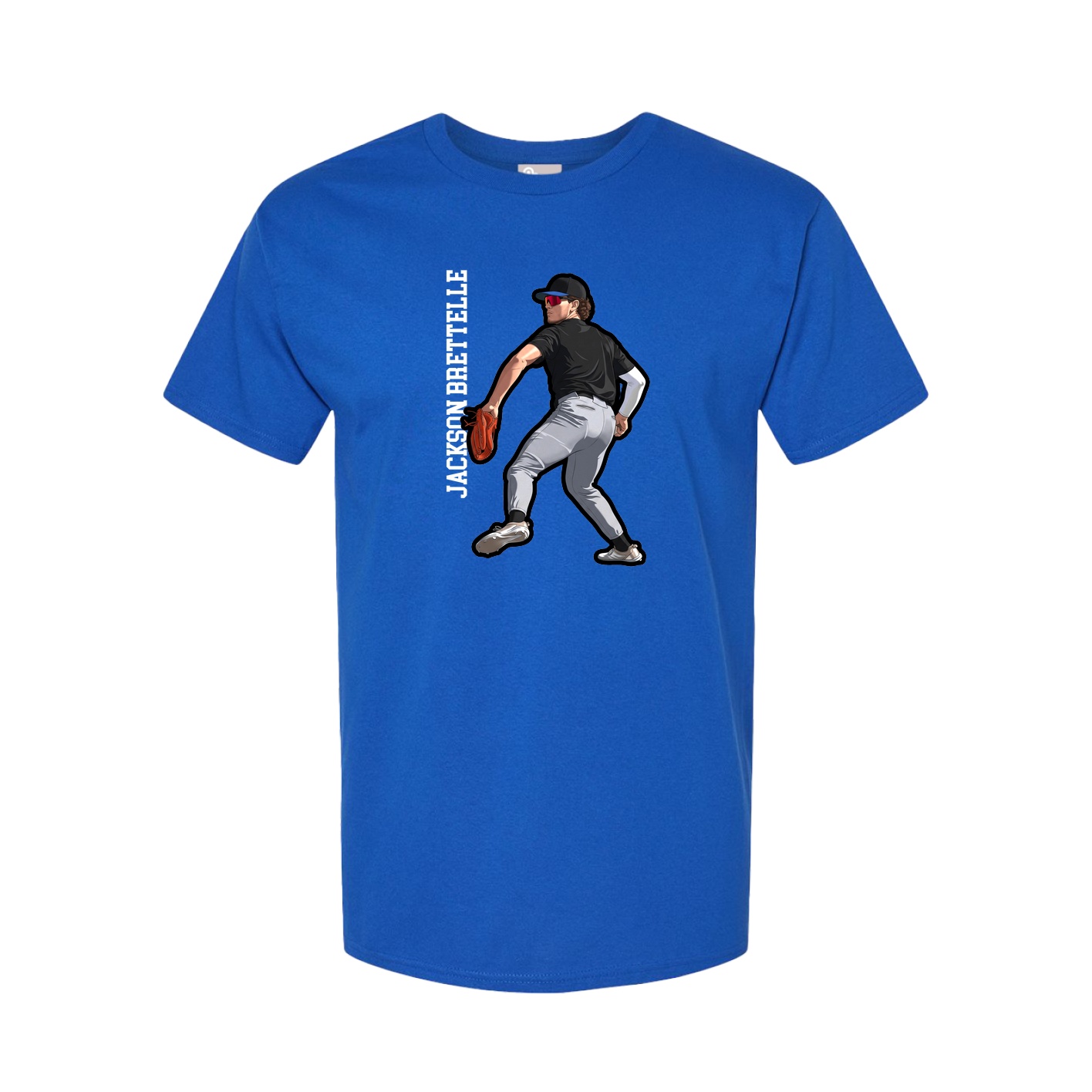Tee — Name Vertical in Royal