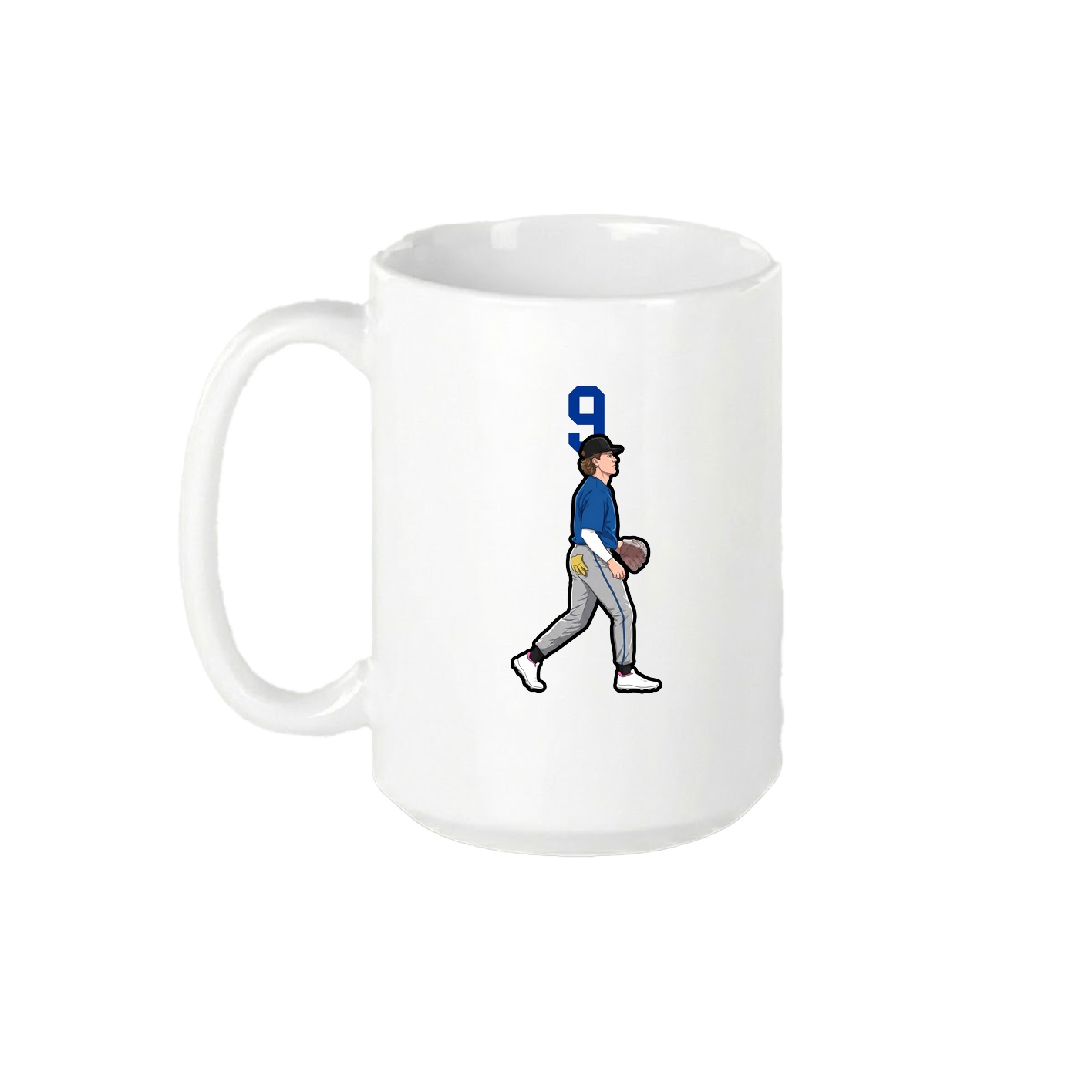 15oz Coffee Mug — Number Top in White