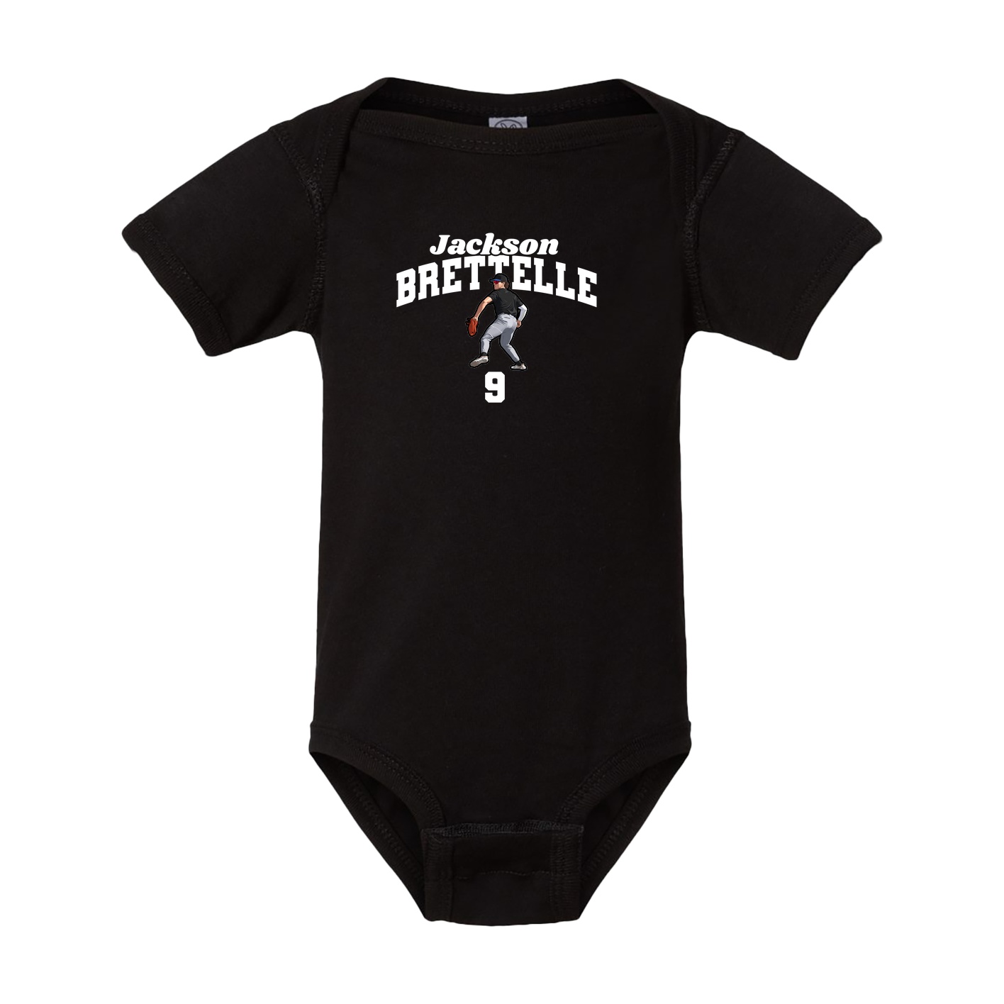 Baby Onesie — Signature Arch in Black
