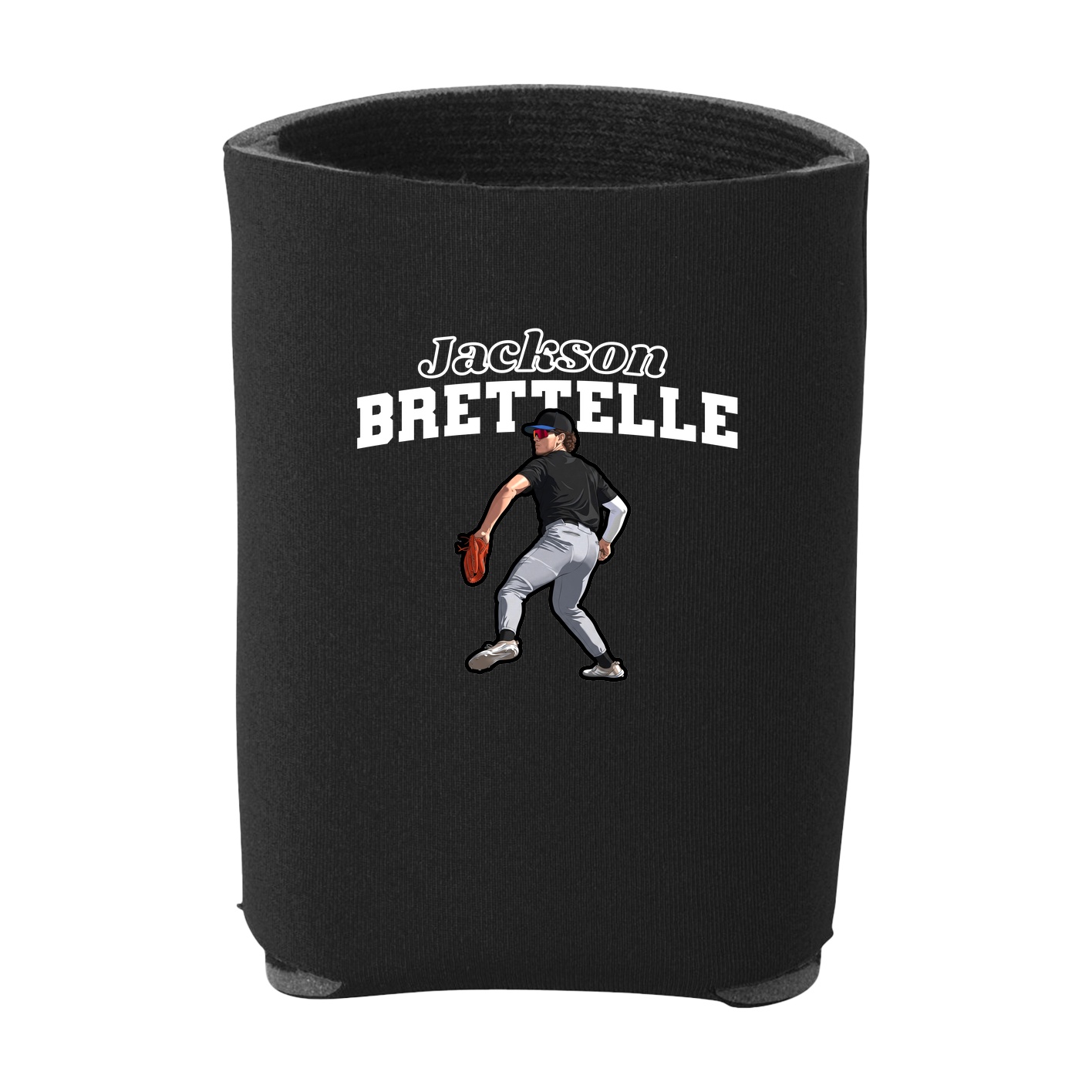 Can Holder — Name Arch in Black