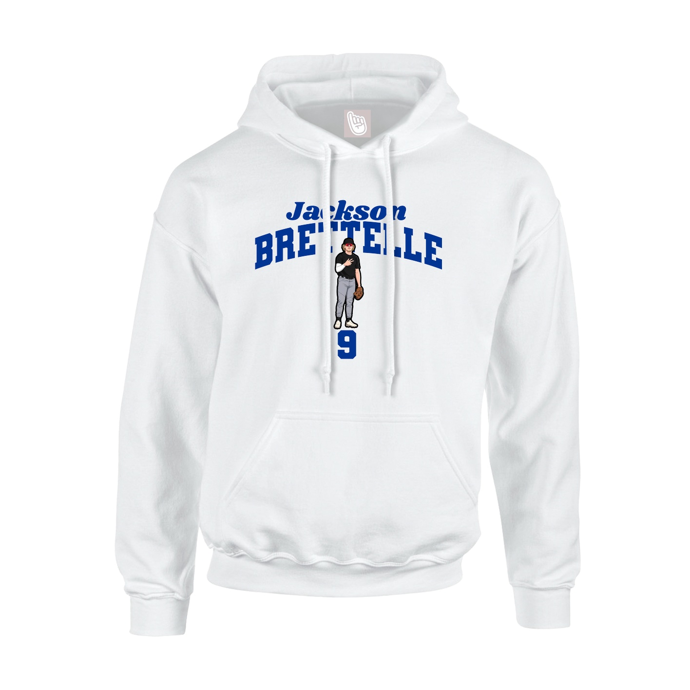 Hoodie — Signature Arch in White
