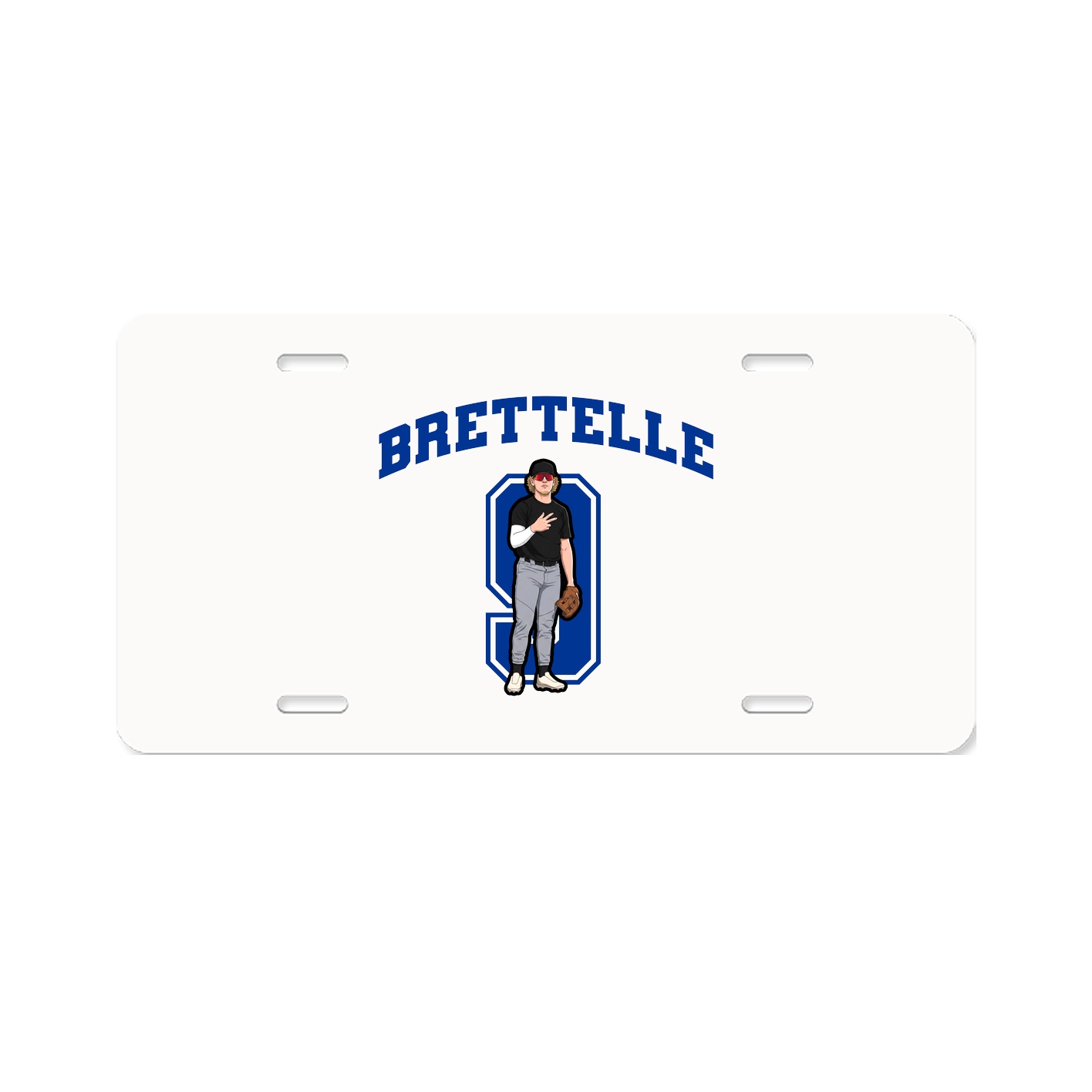 License Plate — Number in Classic