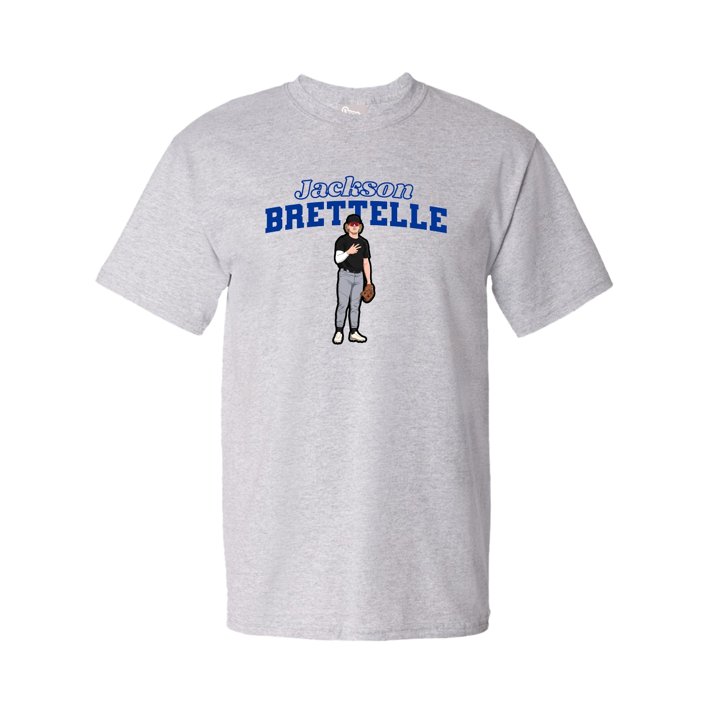 Youth Tee — Name Arch in Grey