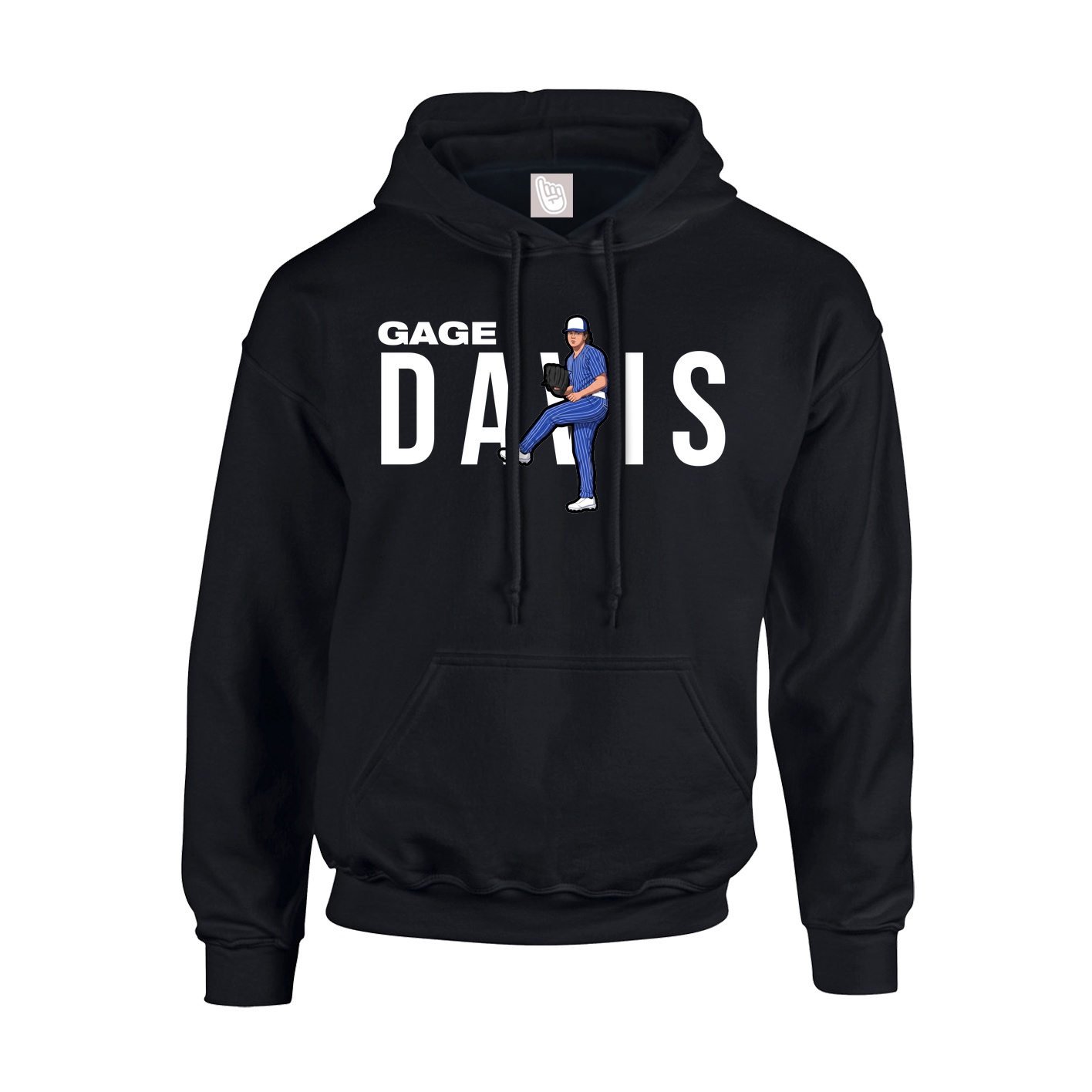 Youth Hoodie — Player Name in Black